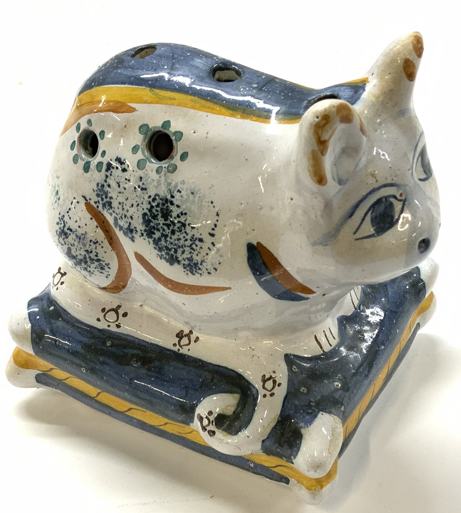 Herculano Elias Ceramic Cat Vase, Portugal (1 of 6)