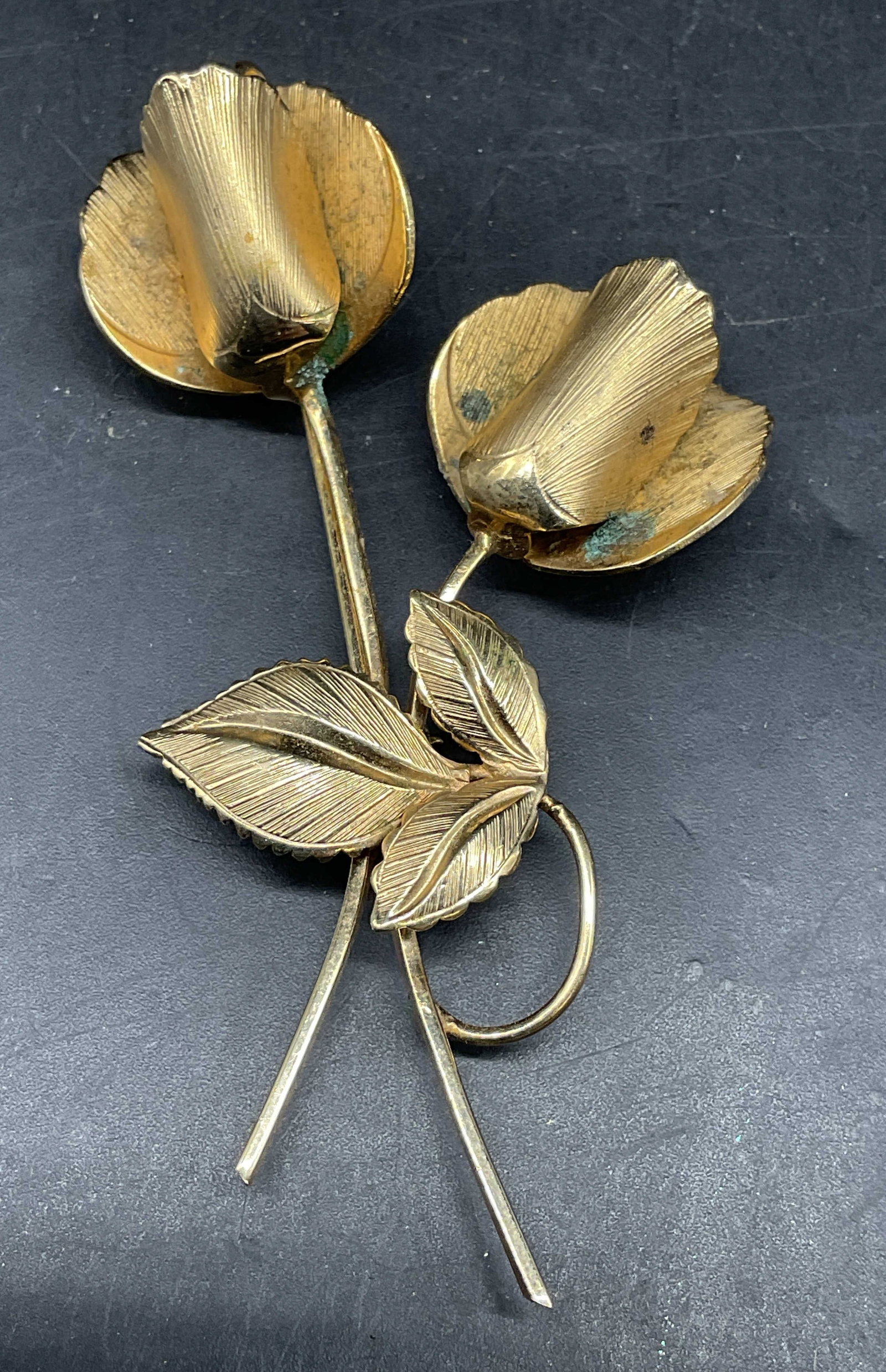 Vintage Giovanni Gold Tone Flower Brooch (1 of 6)