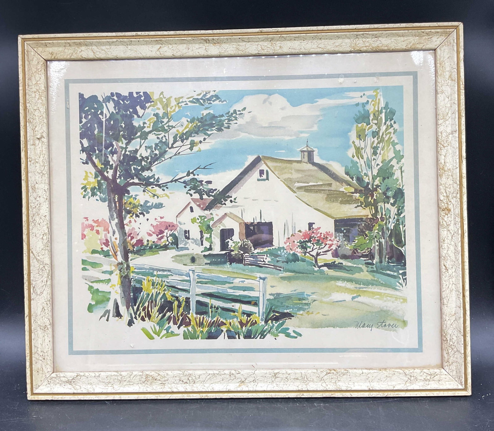 After Mary Stevens Farmhouse Lithograph (1 of 6)