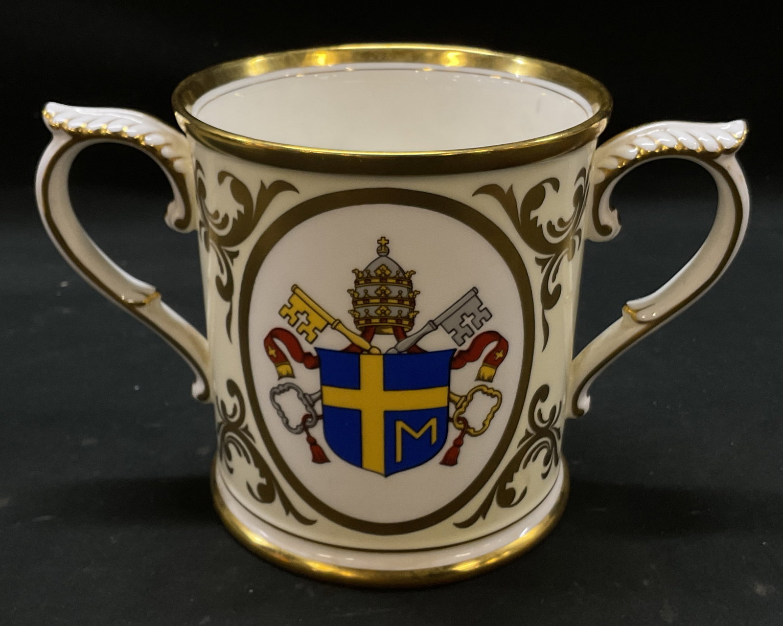 Antq. 1982 Royal Worcester Fine China Cup, England (1 of 6)