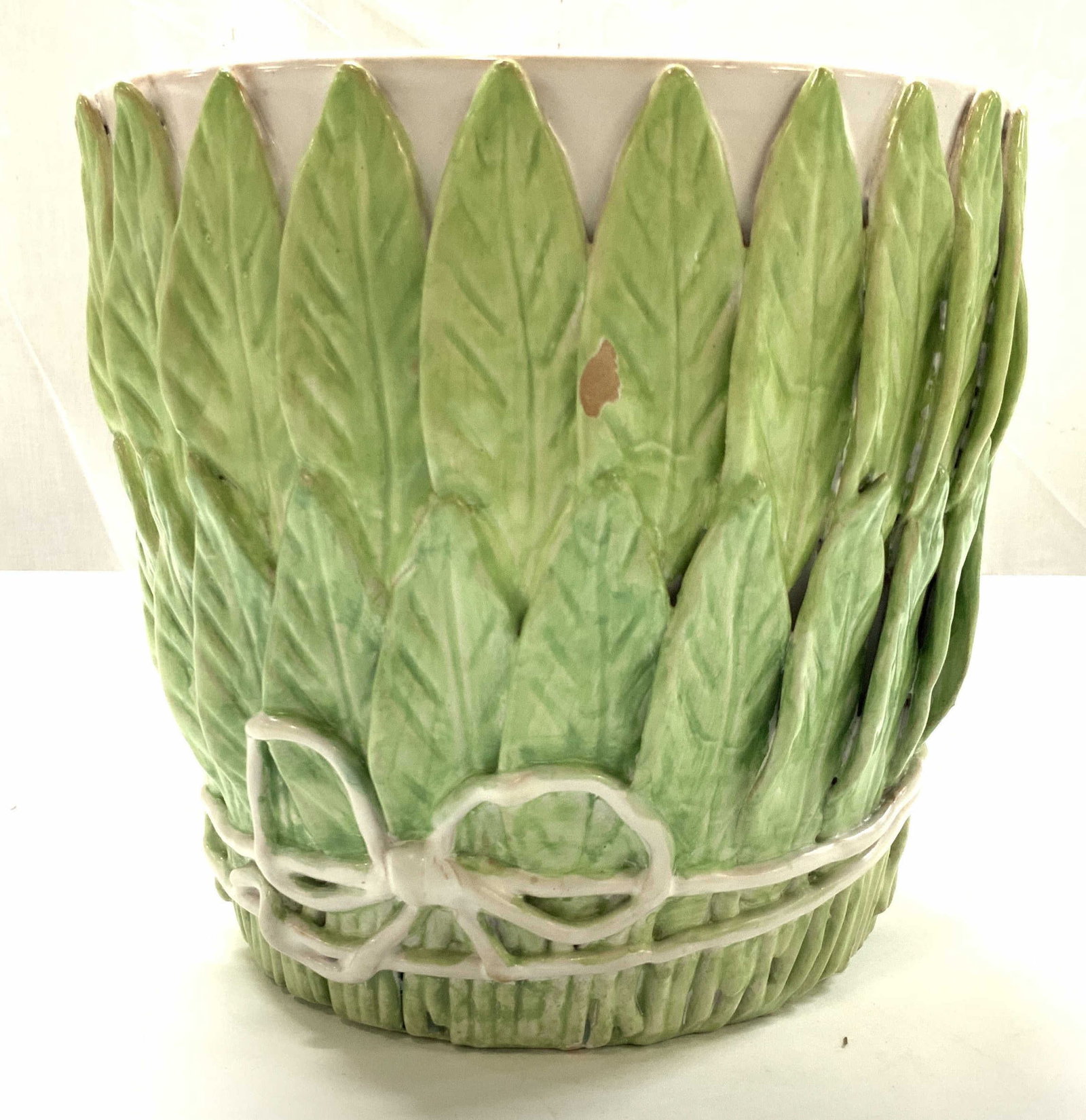 Leaf Form Ceramic Planter , Italy (1 of 7)