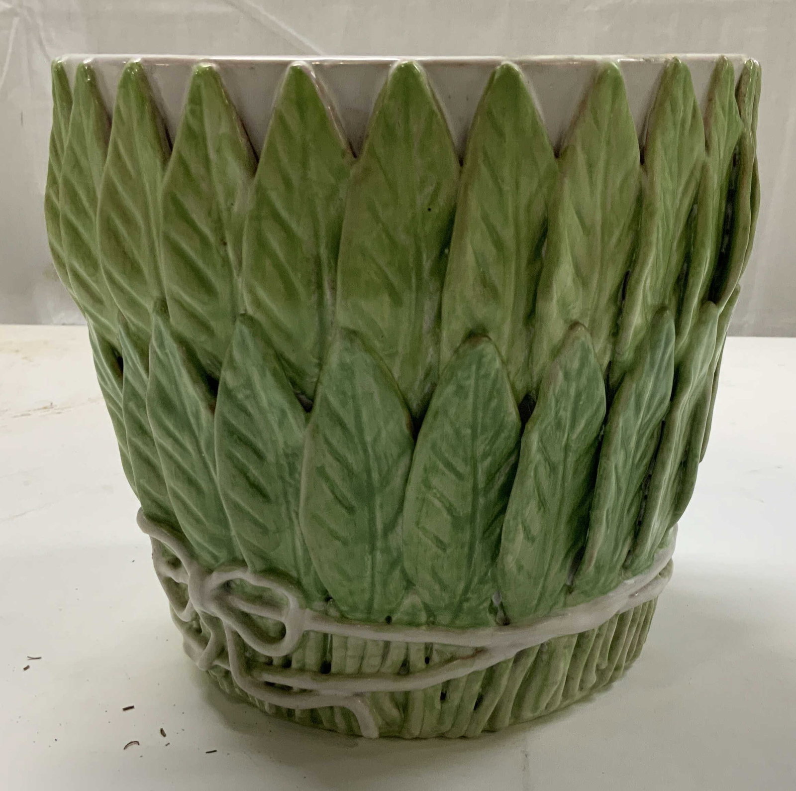 Leaf Form Ceramic Planter Italy (1 of 7)