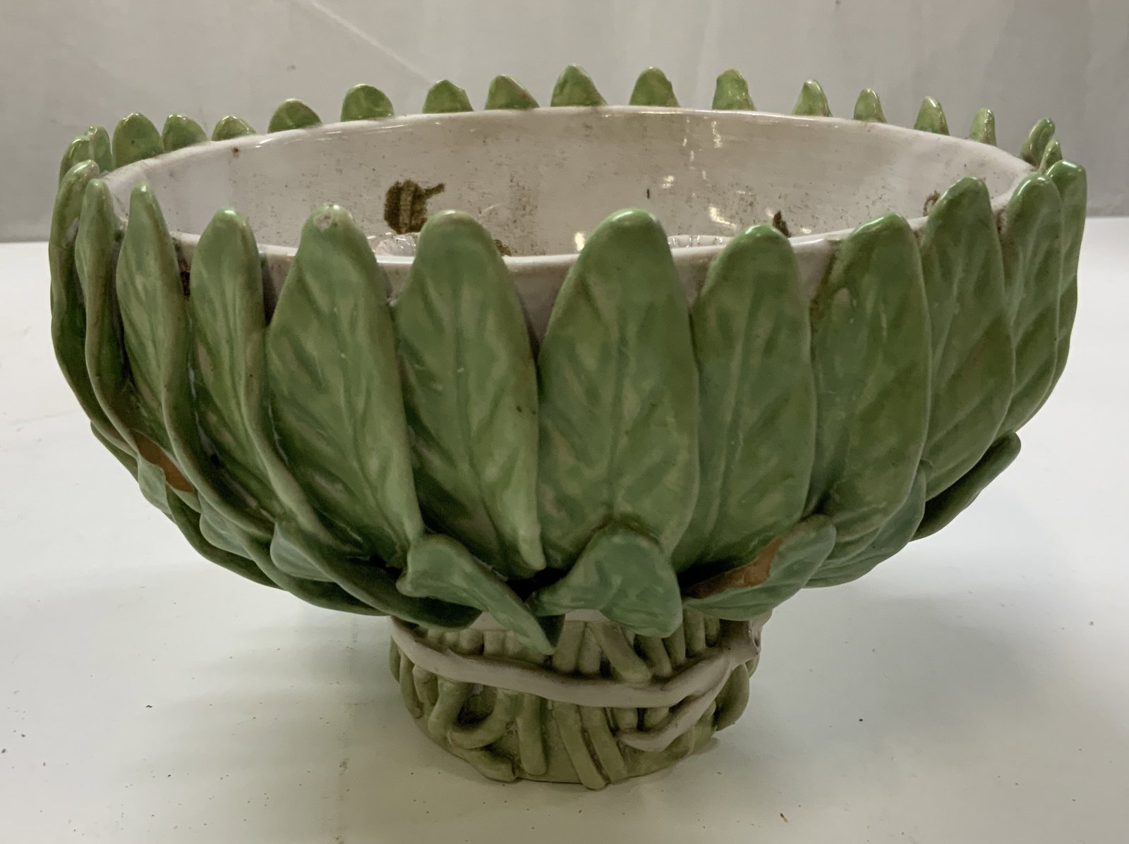 Leaf Form Ceramic Planter ITALY (1 of 7)