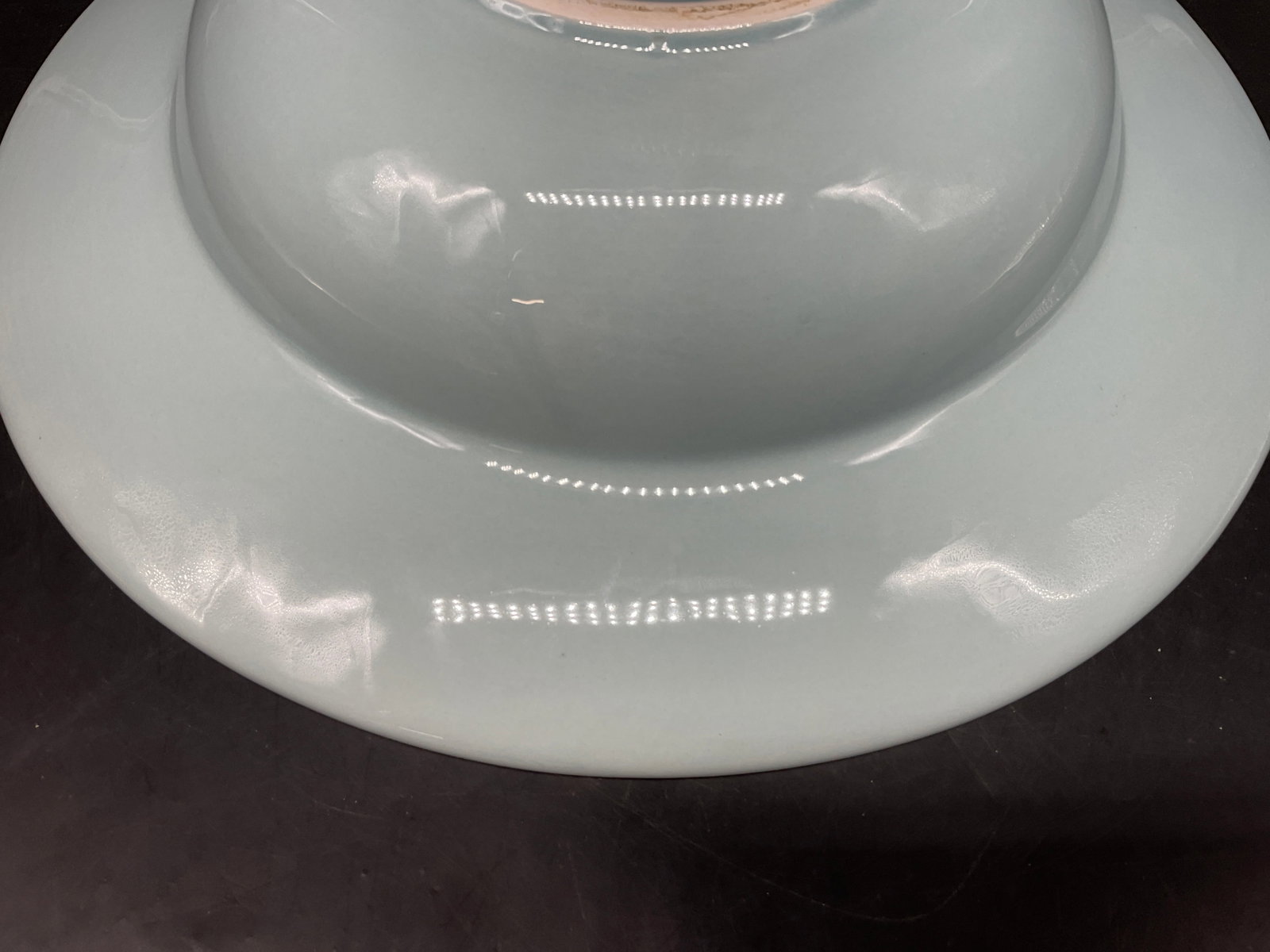 Large Light Blue Ceramic Serving Bowl - 6