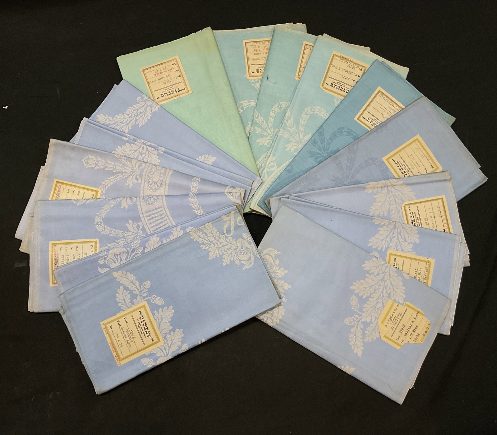 VTG. J.G. Hardy Linen Napkins Assorted Lot, USA (1 of 8)