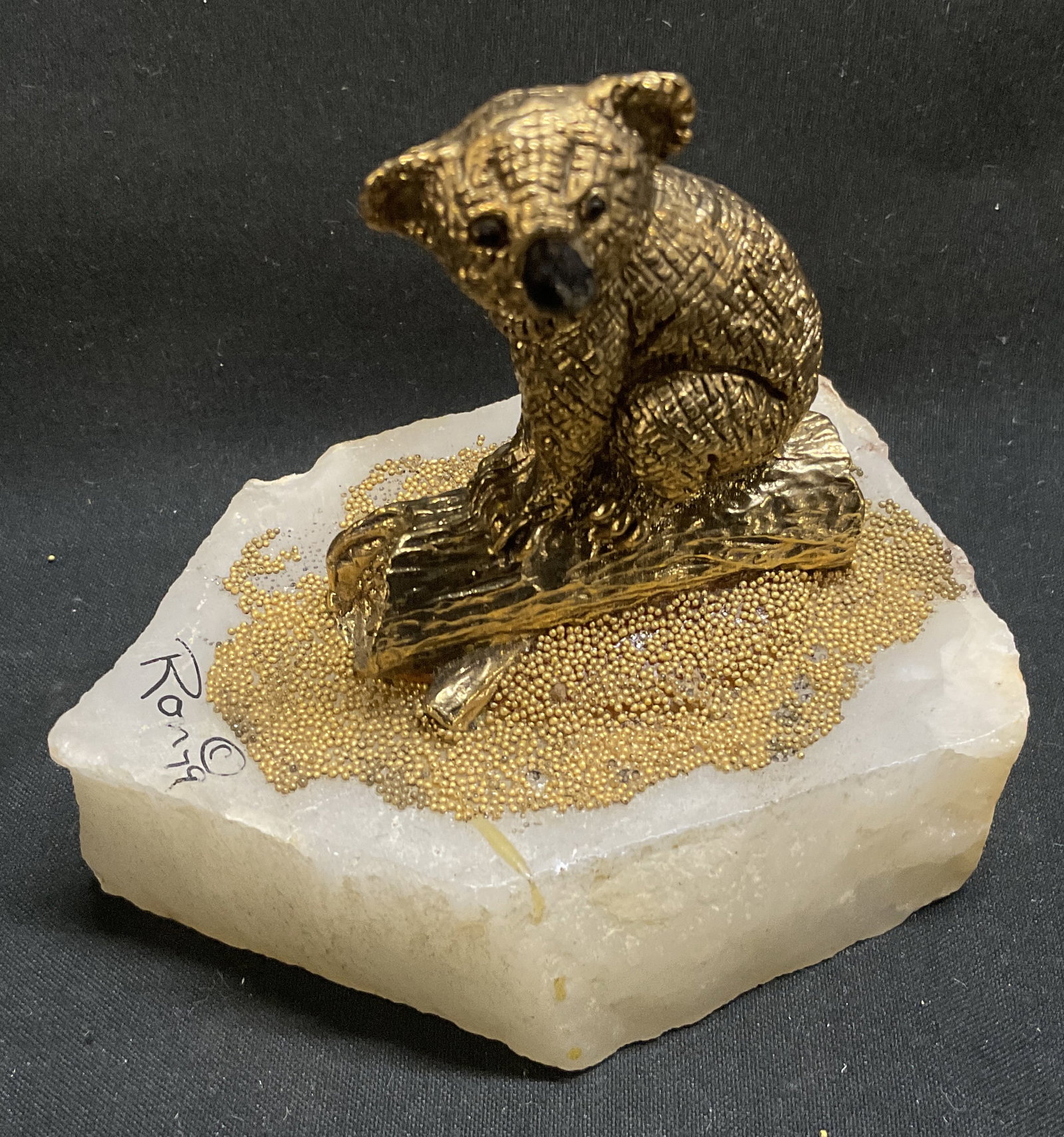 VTG 1979 SGND Ron Lee Gold Tnd Koala on Quartz Fig (1 of 9)
