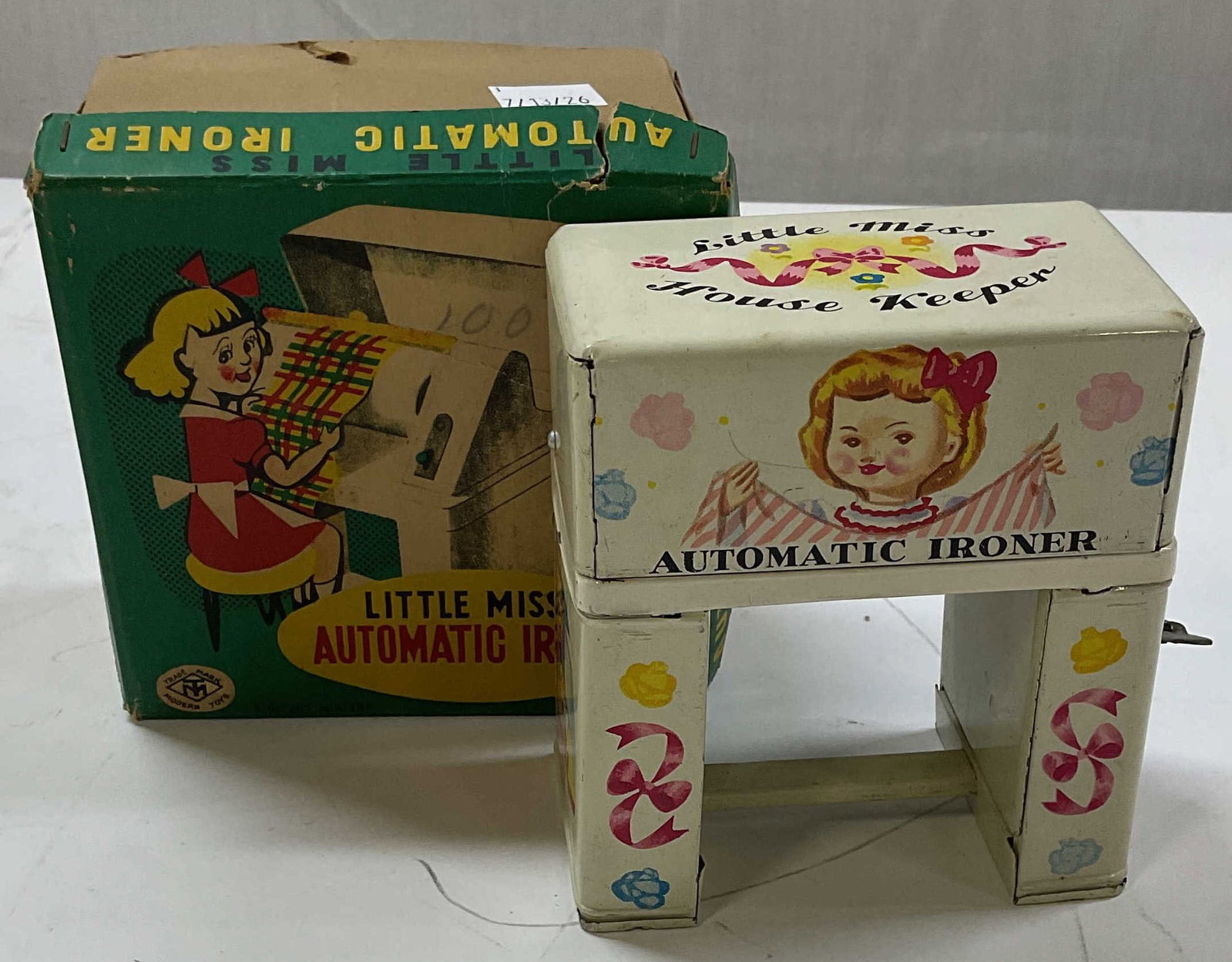 Antique Tin Toy Little Miss Automatic Ironer (1 of 6)