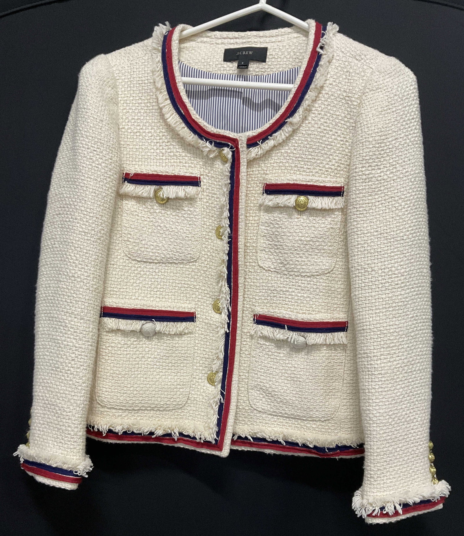 J.Crew Red, White, and Blue Nautical Jacket (1 of 8)