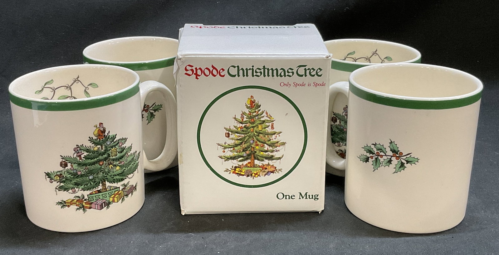 St5 VTG Spode Christmas Tree Mugs ENGLAND (1 of 11)
