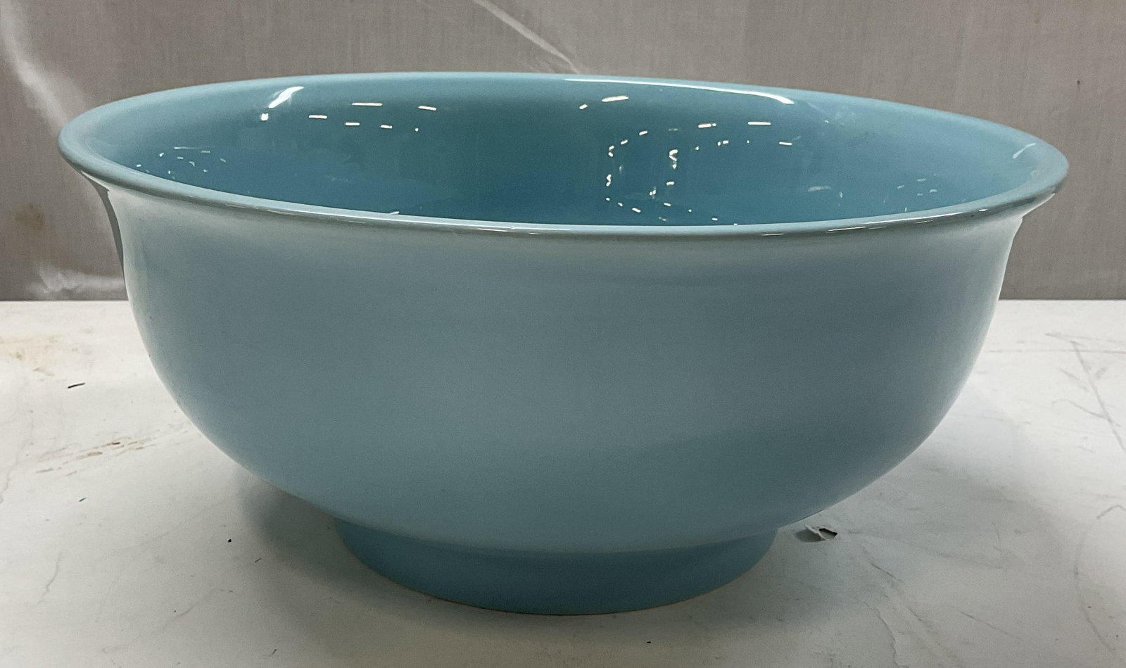 Blue Ceramic Large Mixing Bowl (1 of 7)