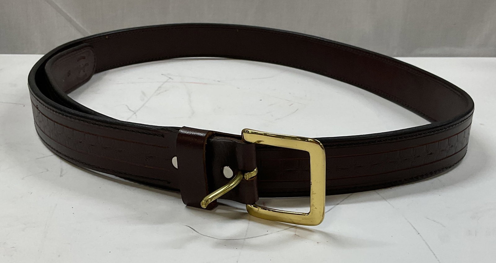 Dozier Knives Brown Leather Belt (1 of 6)