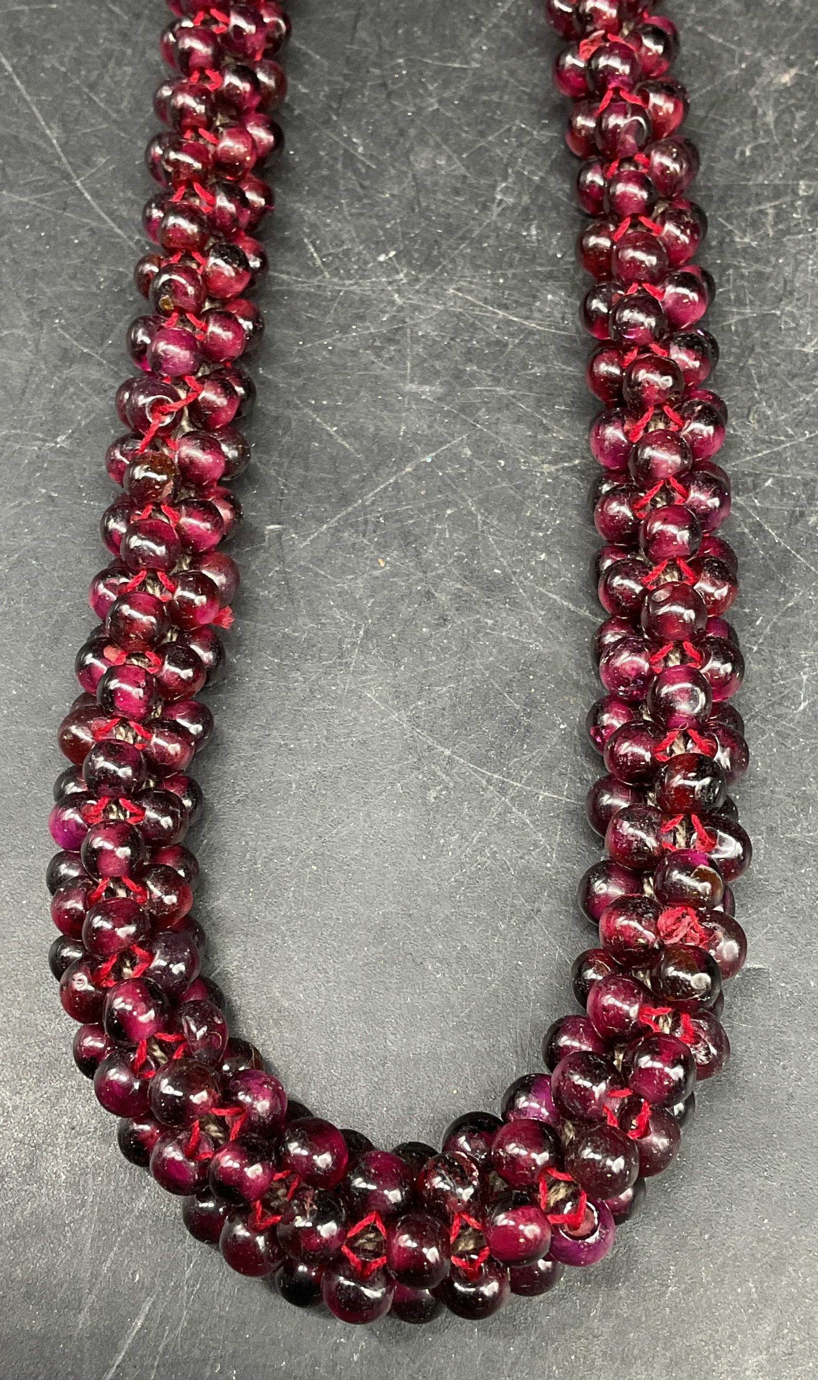 Vintage Amethyst Beaded Necklace (1 of 6)