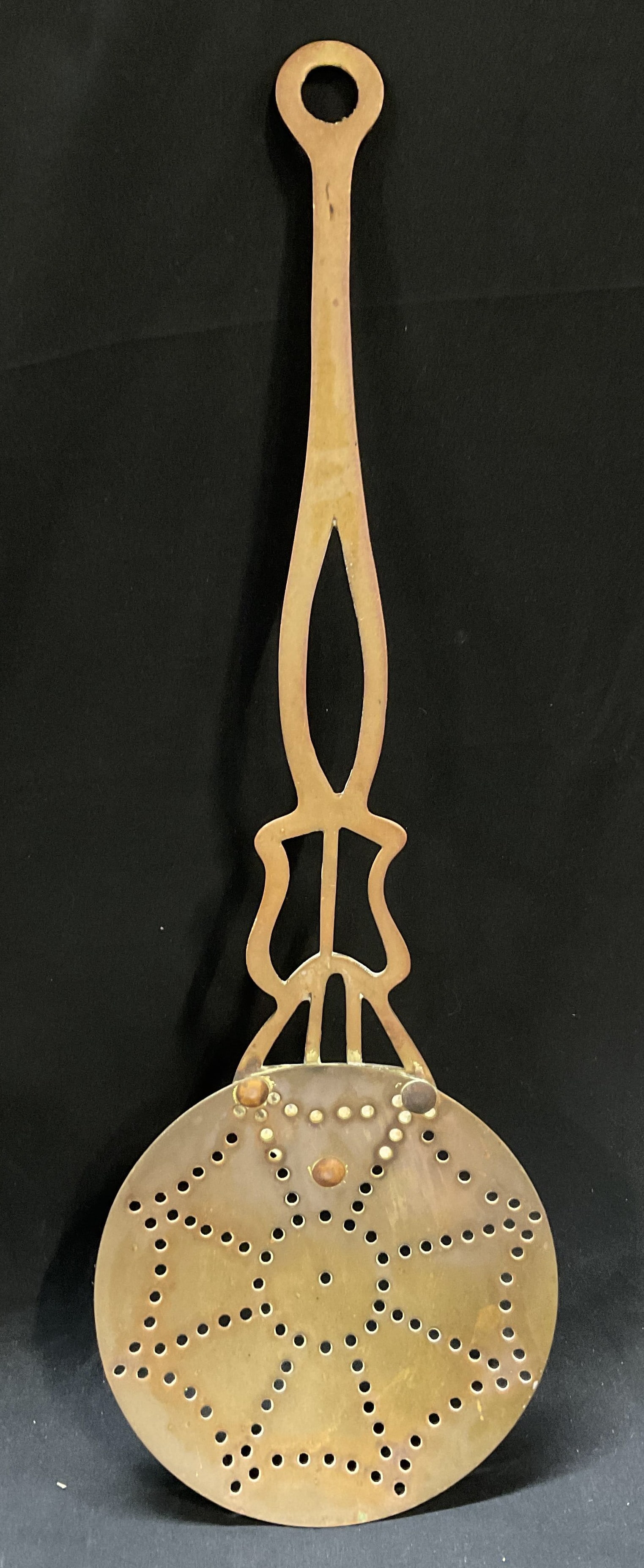 VINTAGE Pearson Page Brass Cream Skimmer ENGLAND (1 of 8)