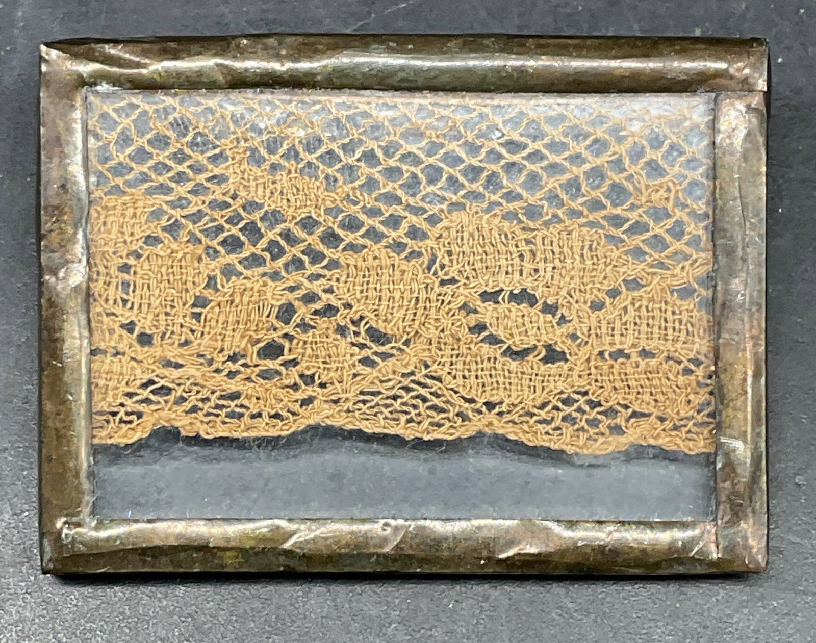 Vintage Silver Tone Lace Panel Brooch (1 of 6)