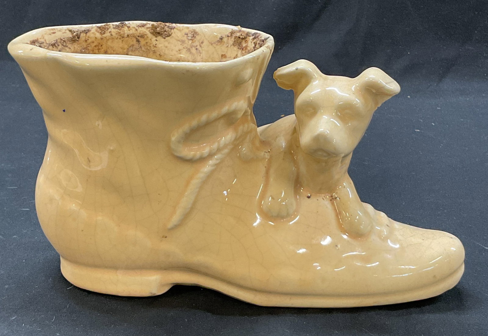 Shawnee Pottery Dog & Shoe Ceramic Planter USA (1 of 8)