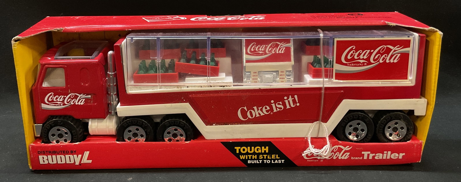 Vtg. 80s BuddyL CocaCola Delivery Truck Toy NIB (1 of 7)