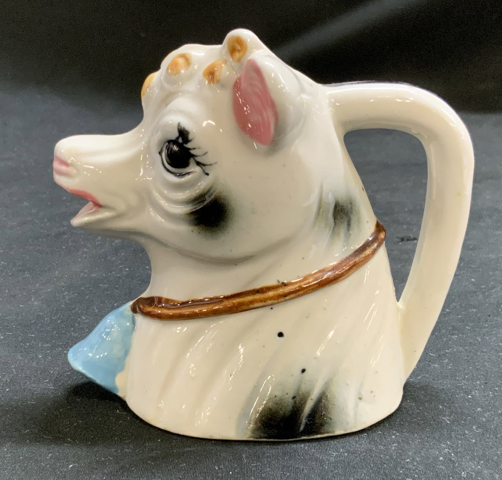 Vtg c.1950s Ceramic Cow Head Creamer, Japan (1 of 6)