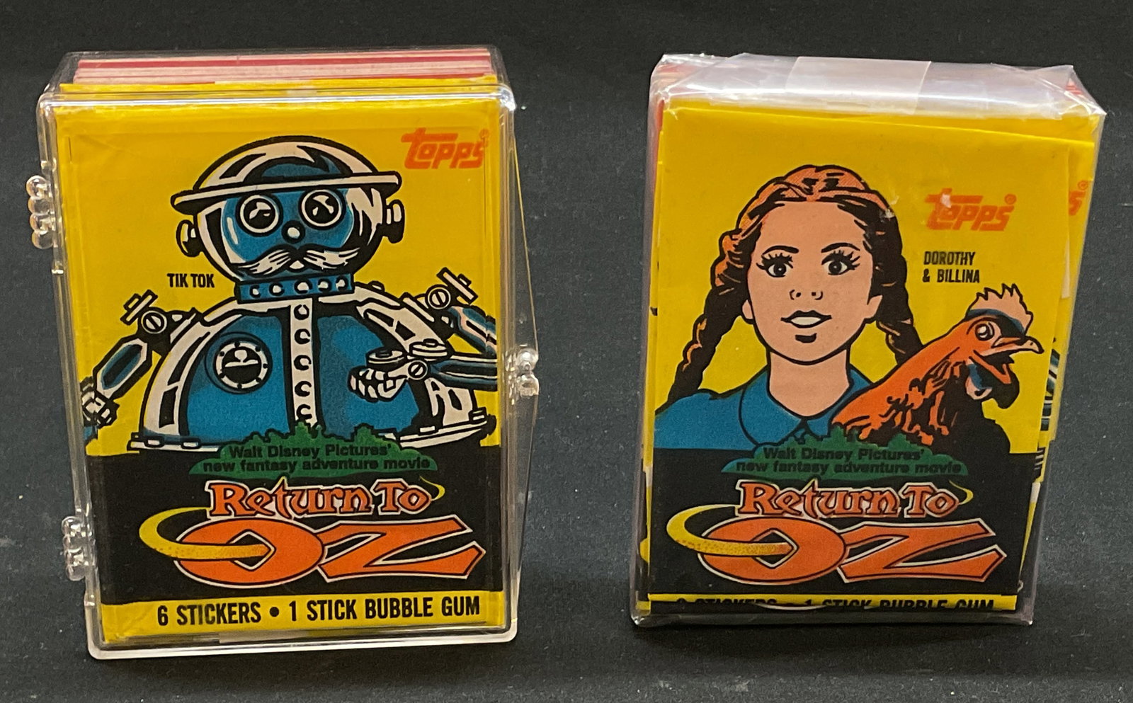 Vtg. 1985 Topps Return To Oz Movie Sticker Lt2: Vintage 1985 Topps Return to Oz Movie Sticker Packs Lot 2. Not inspected individually. Measures approx. Card size: 3.5 x 2.5 in Non-sport trading card collectibles, vintage trading cards, Addams famil
