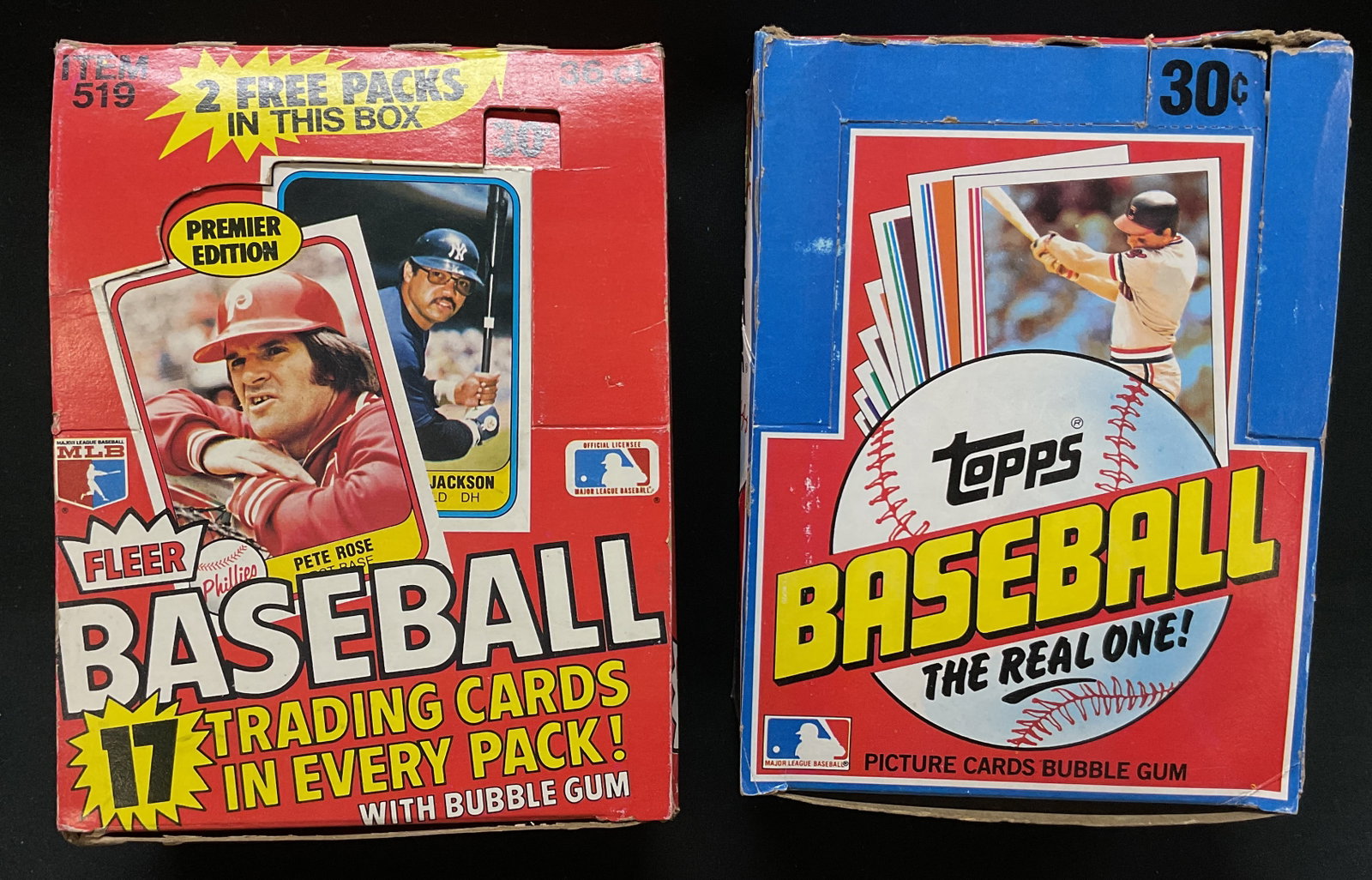 Vtg. Mxd Lot 80s/90s Fleer+Topps Baseball Cards (1 of 6)