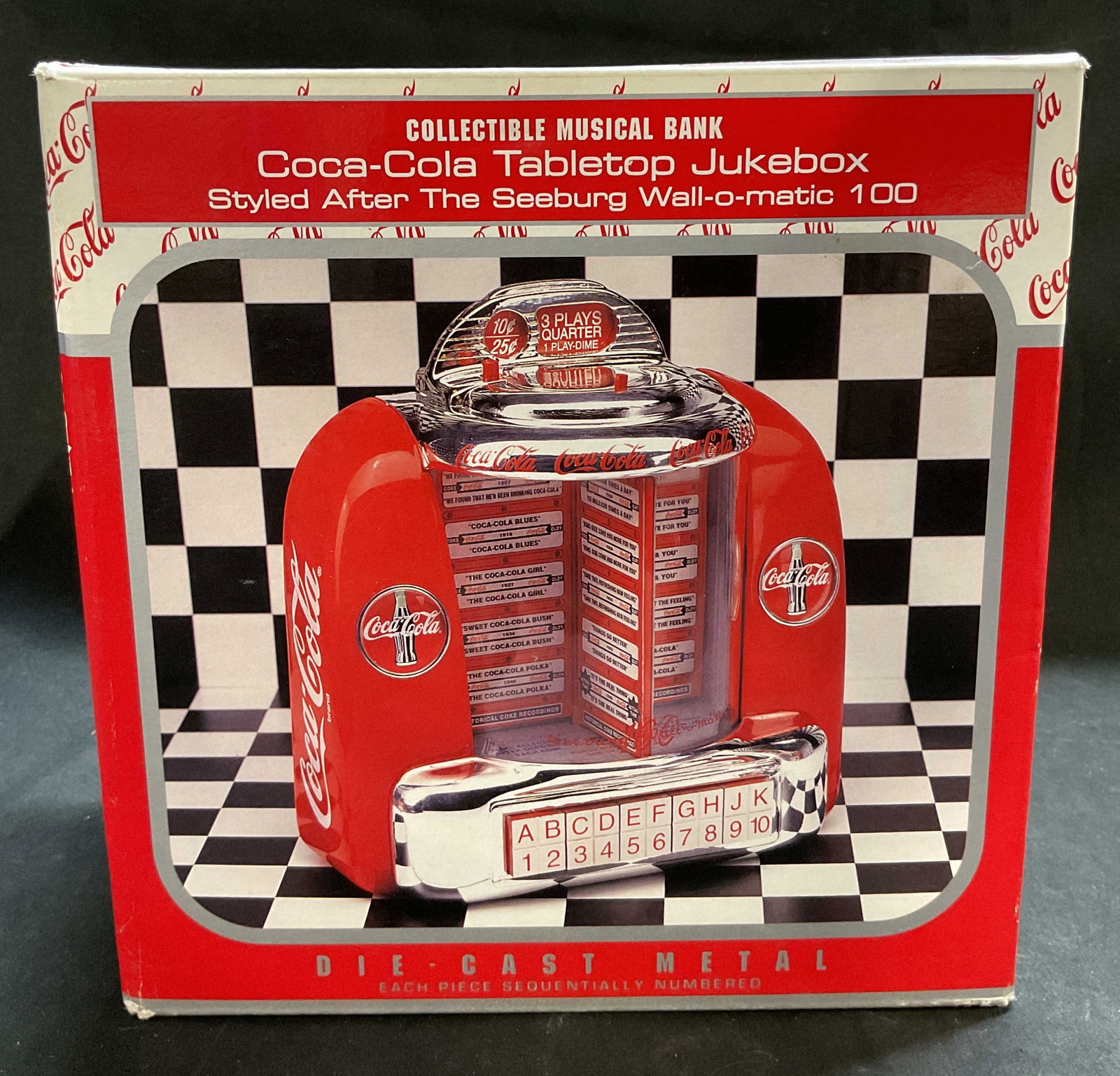 1996 Coca Cola Tabletop Jukebox Musical Box (1 of 6)