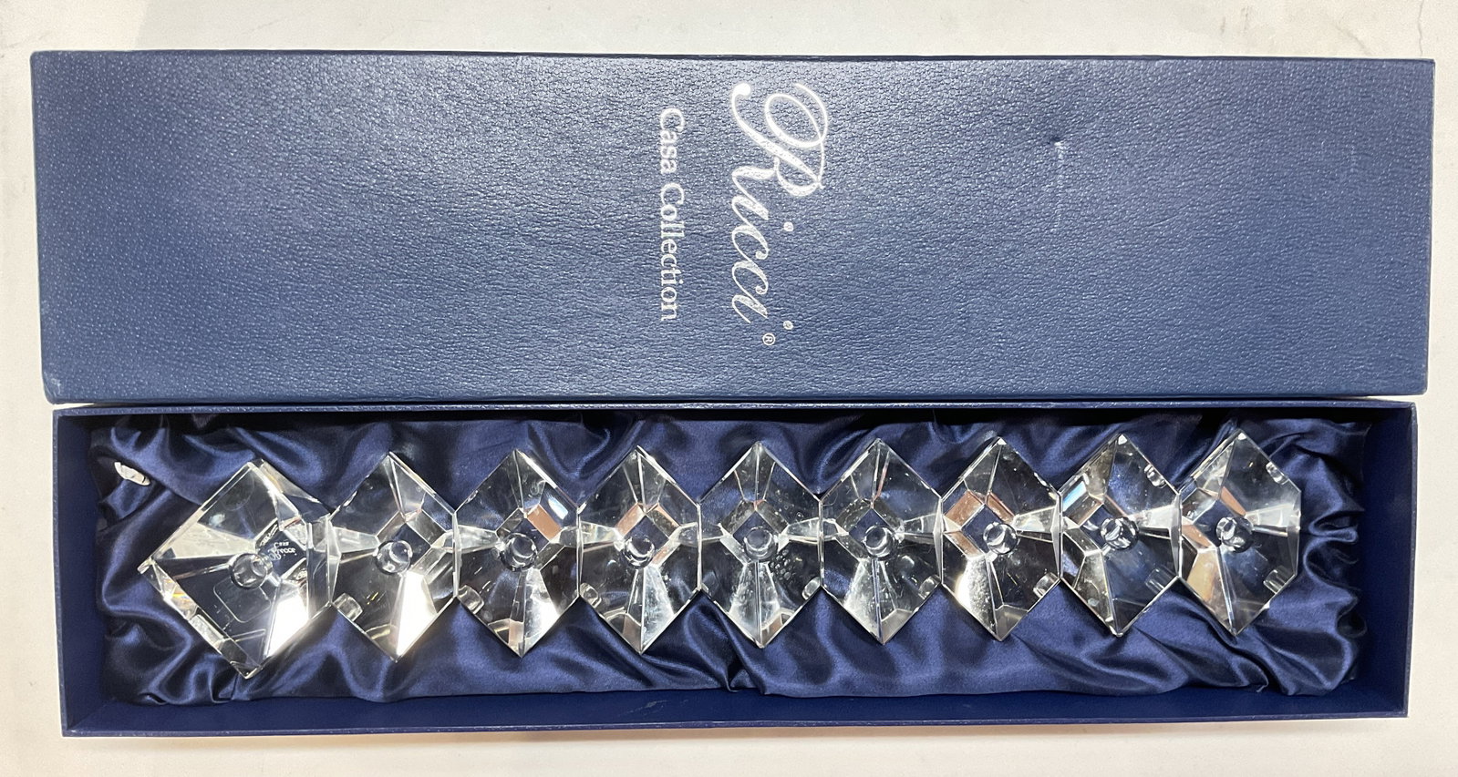 Lt8 Ricci Casa Coll. Crystal Knife Rests IOB (1 of 6)