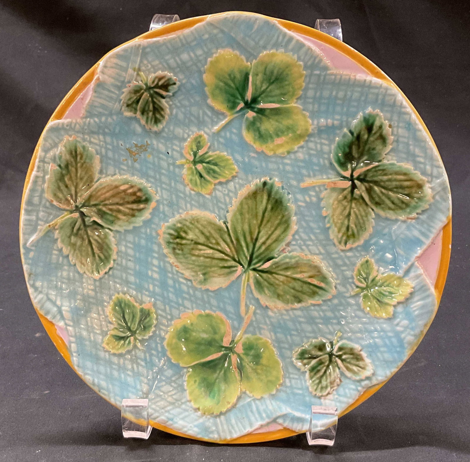 Antq George Jones Majolica Plate (1 of 7)