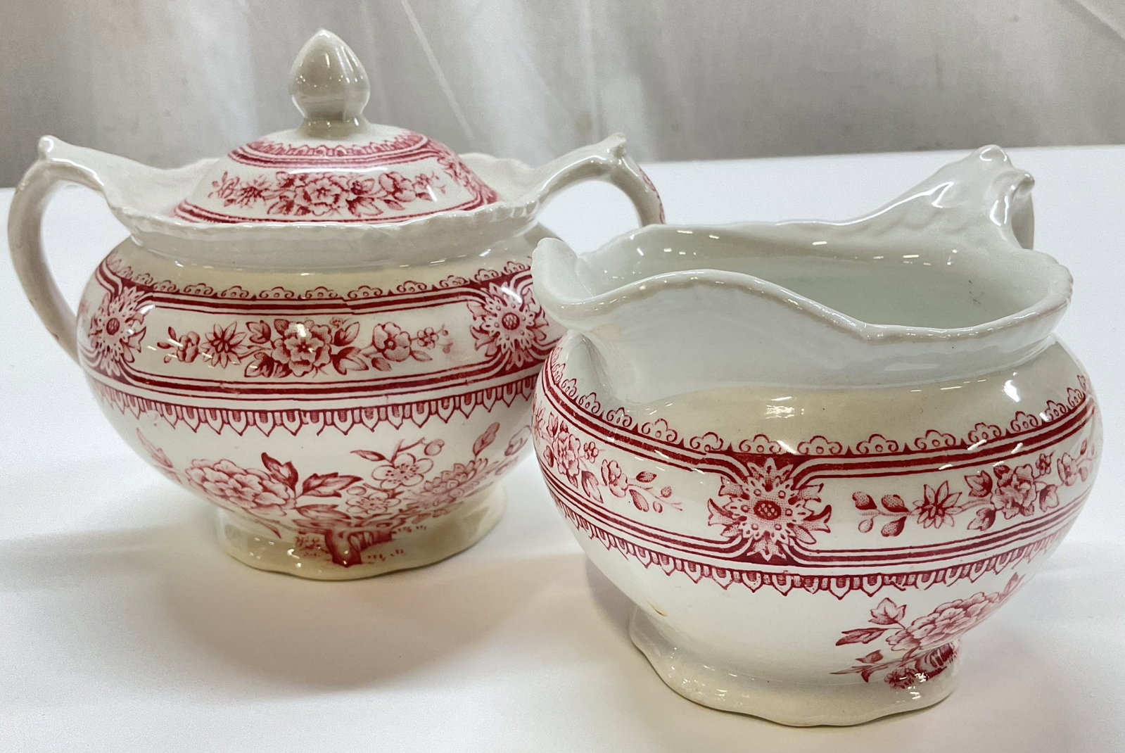 Vtg. Wood & Sons Dorset Sugar Creamer Set, England (1 of 8)
