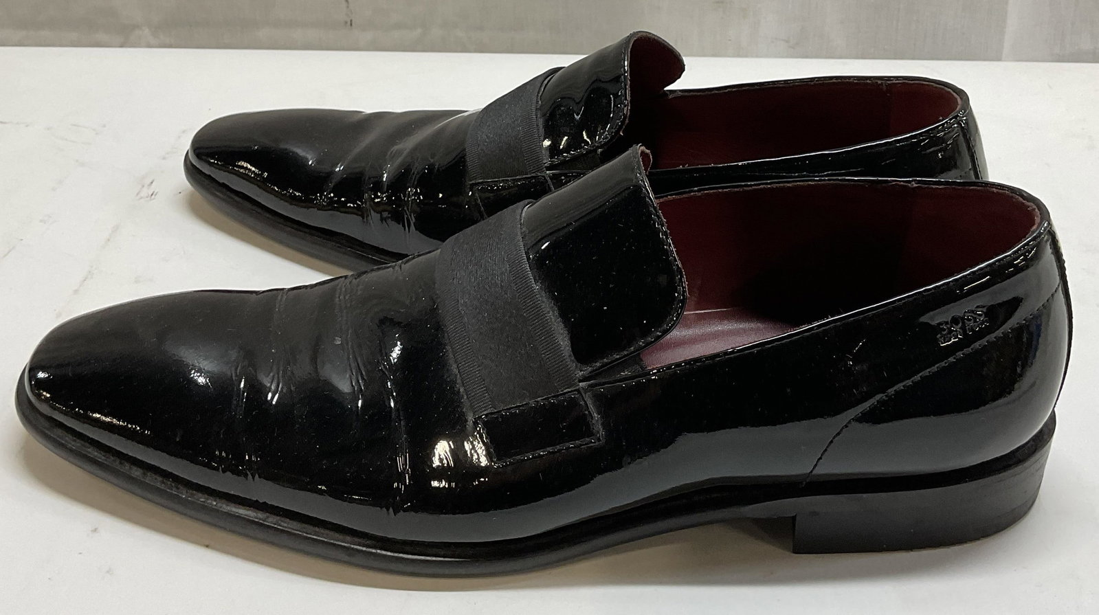 BOSS Hugo Boss Black Leather Dress Shoes (1 of 6)