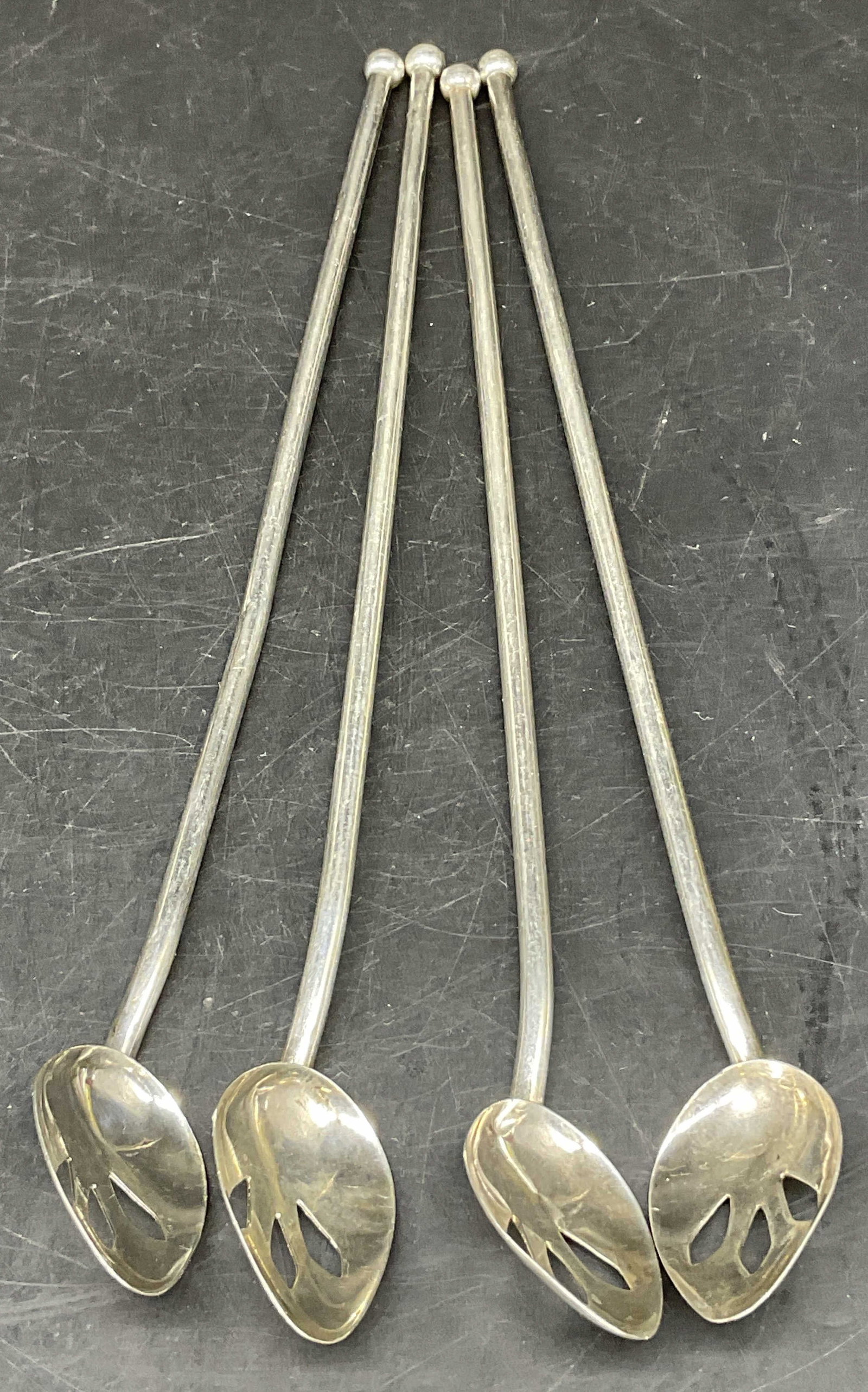 Lt4 VTG STERLING SILVER Sipper Spoons (1 of 7)