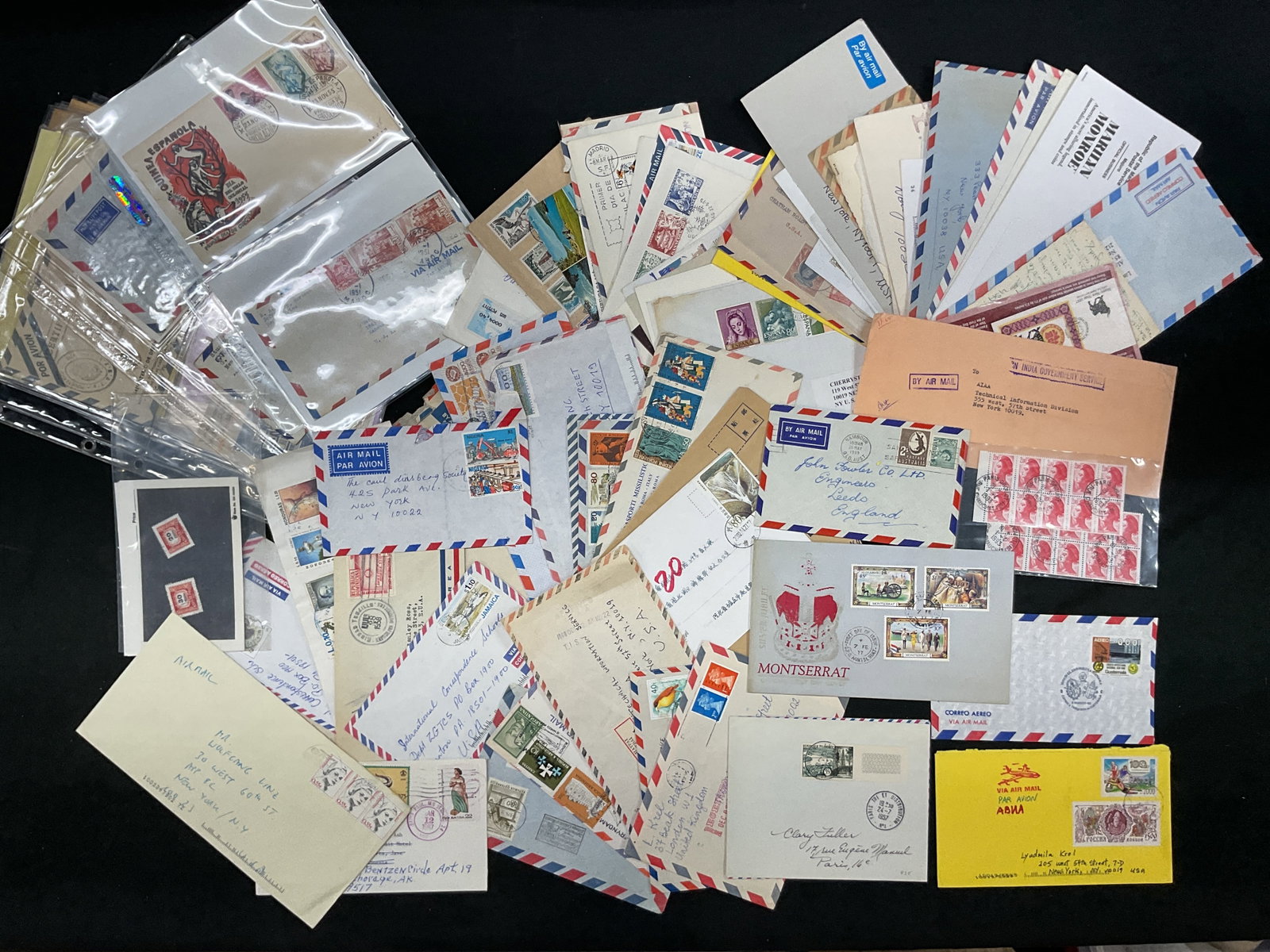 Vtg 1950-2000s Int. Postal Hist. Covers Mxd Lt50+ (1 of 7)