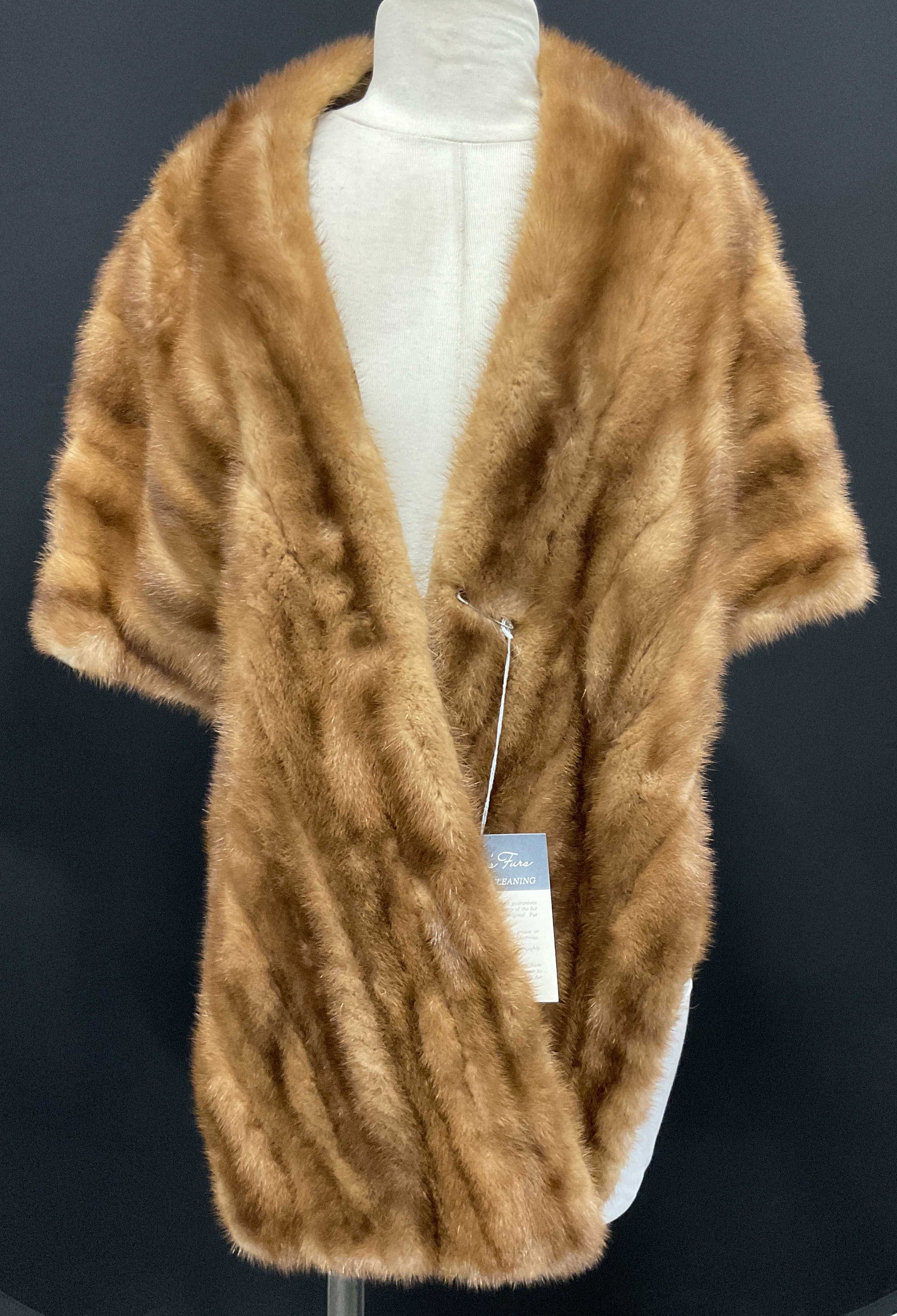 Vintage Reads Mink Fur Shall (1 of 7)