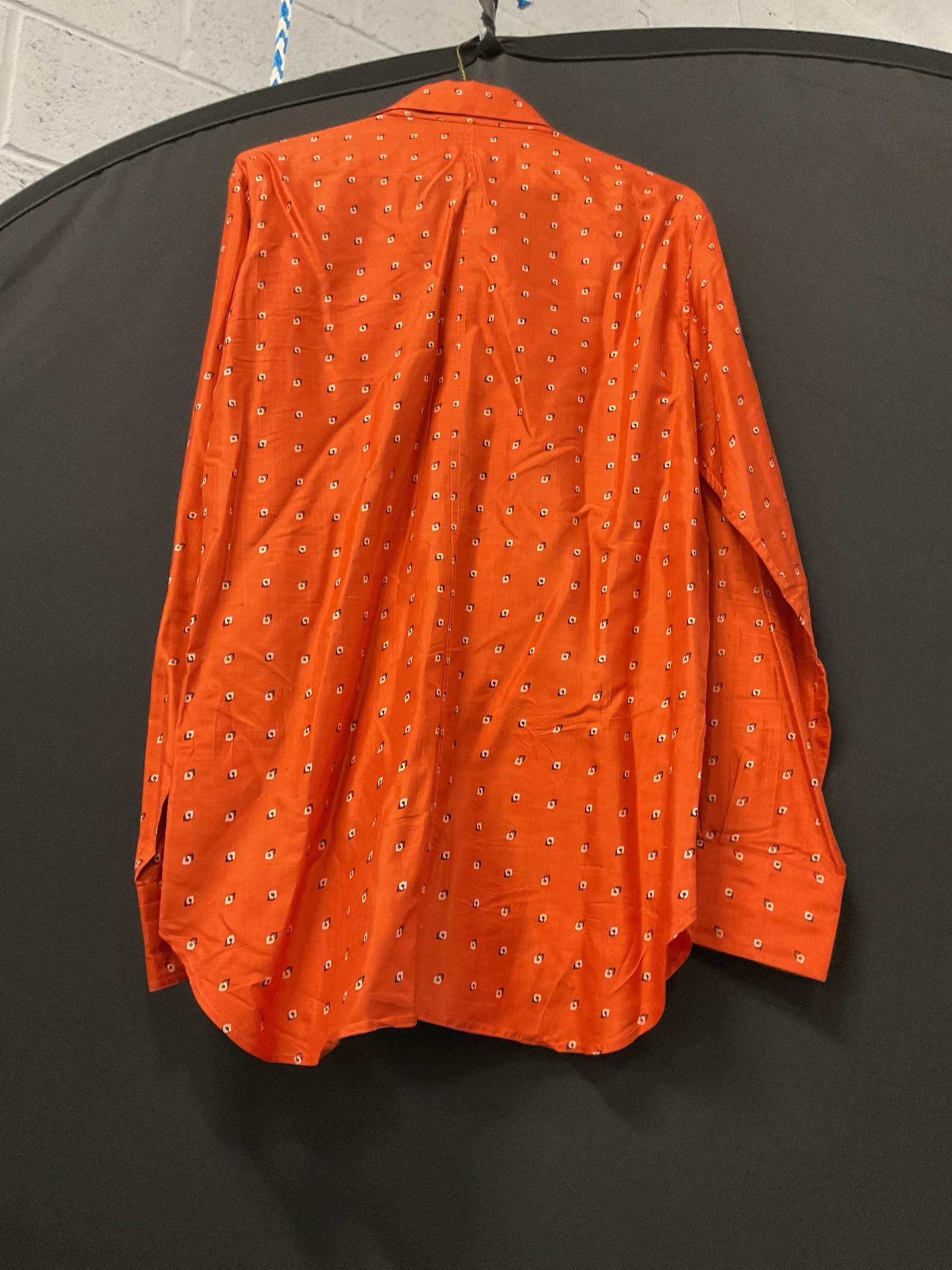 Jim Thompson orange geometric button down - 2