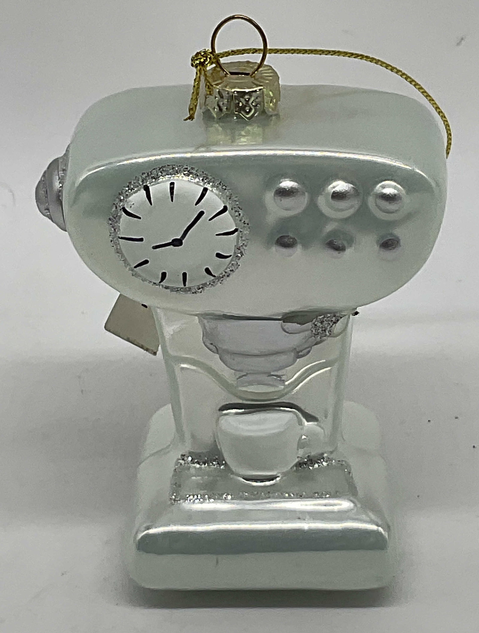 VINTAGE Blown-Glass Espresso Machine Ornament (1 of 7)