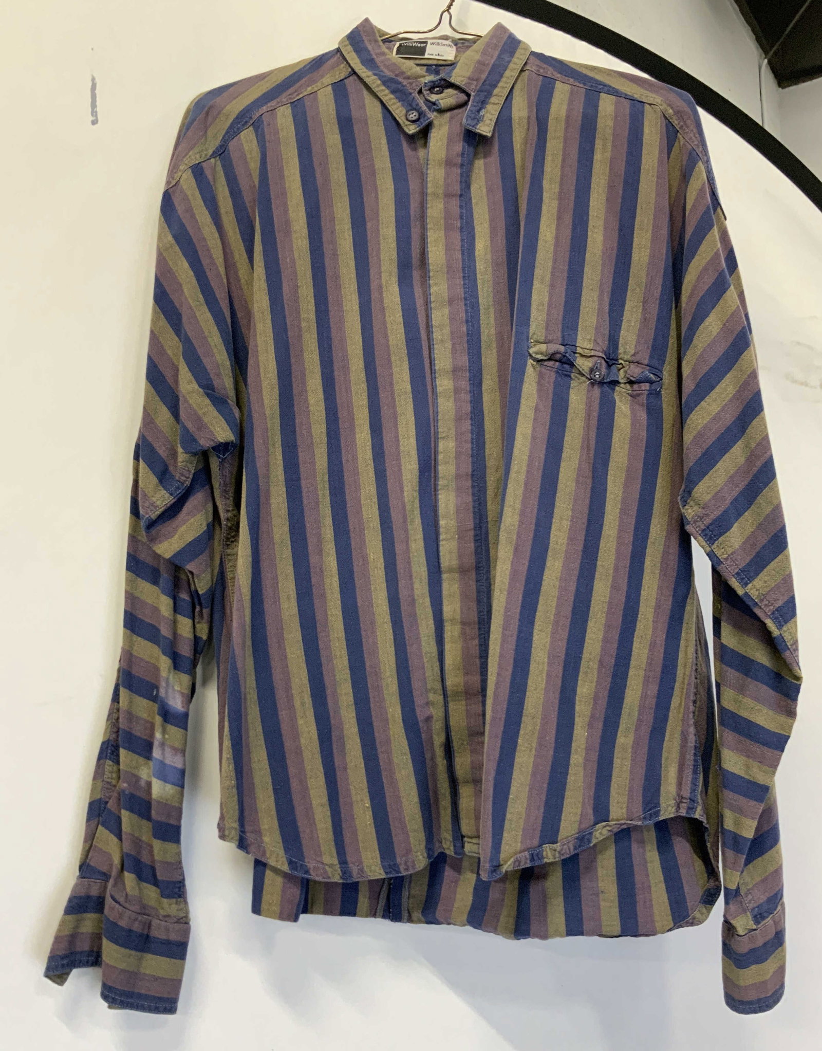Willi Smith striped button down shirt (1 of 8)