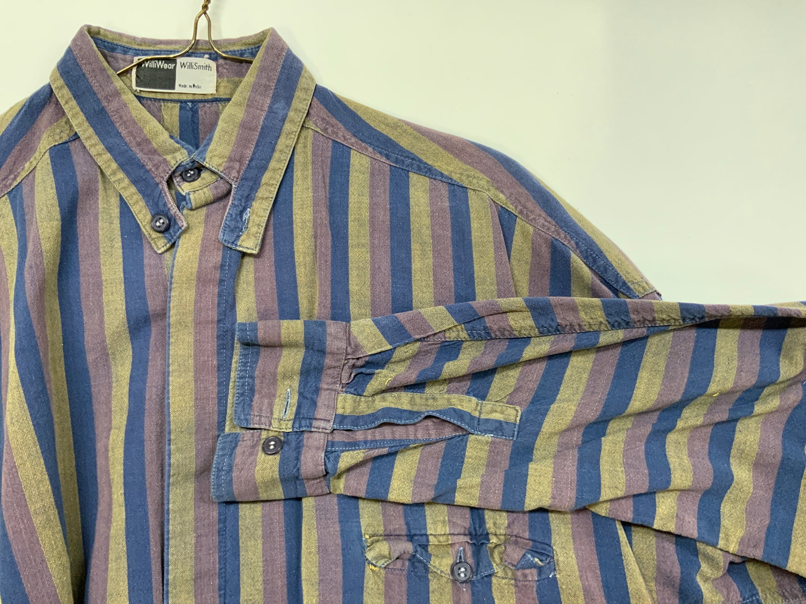 Willi Smith striped button down shirt - 4