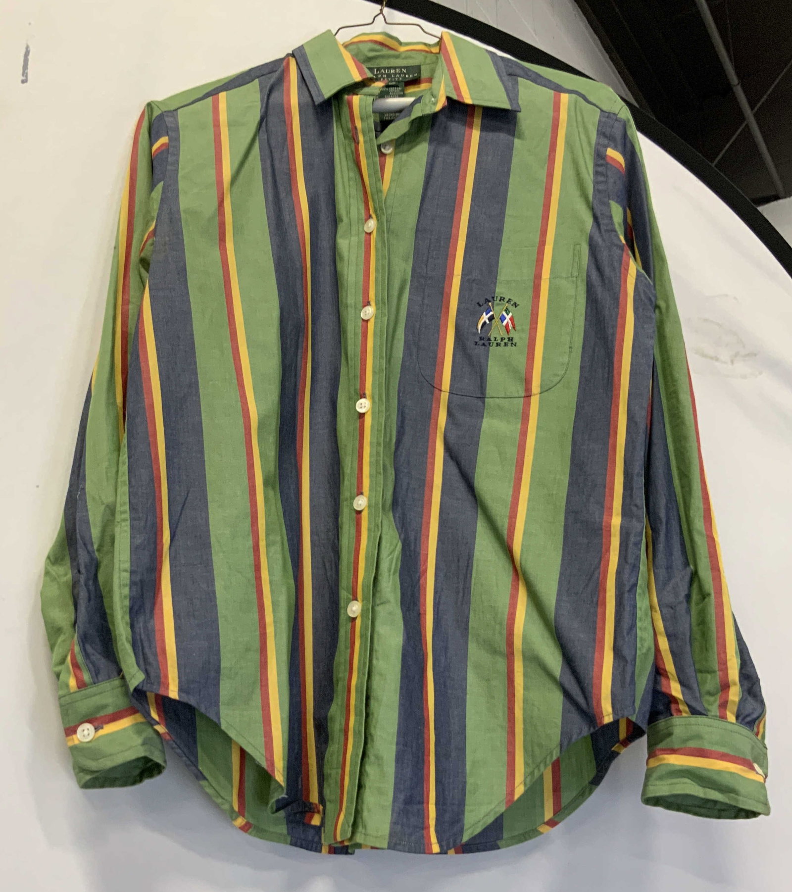 Ralph Lauren womens cotton striped button down (1 of 5)