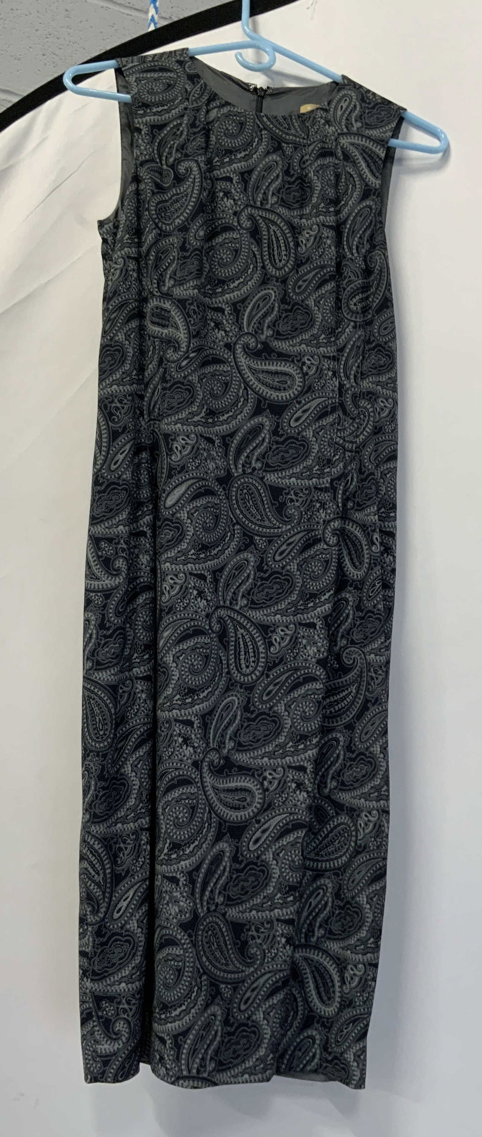 Michael Kors navy paisley midi dress (1 of 7)