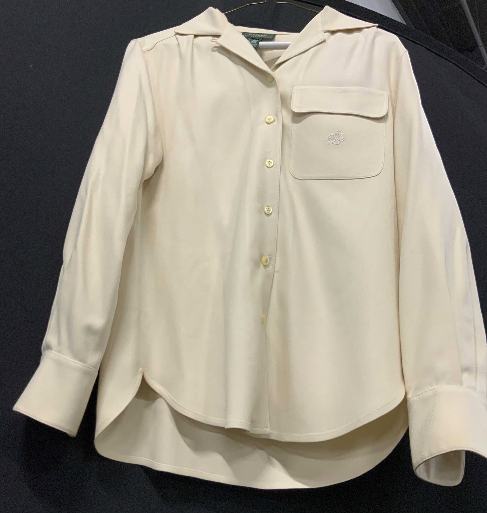 Ralph Lauren beige button down shirt (1 of 7)