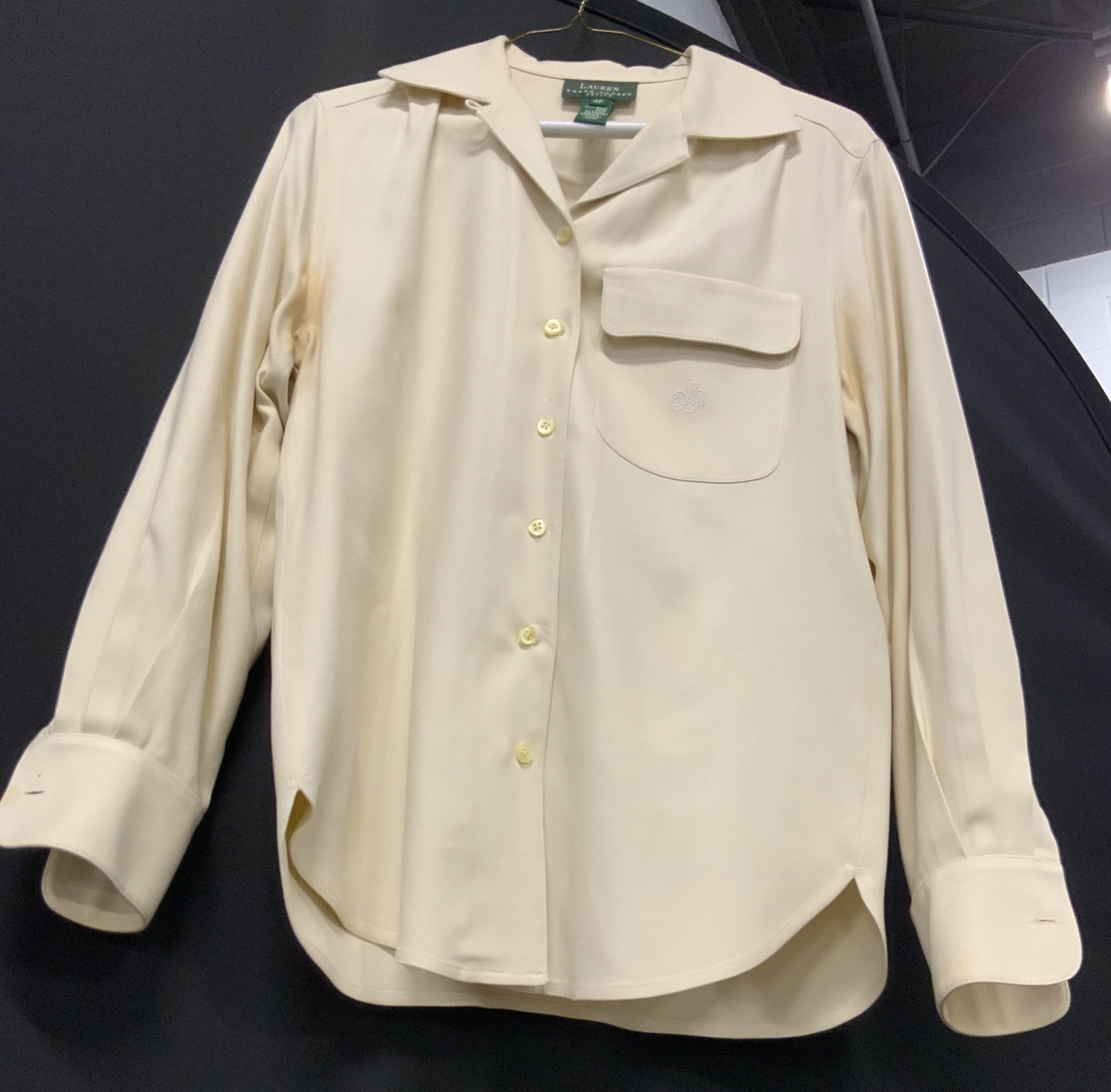 Ralph Lauren beige button down shirt (1 of 7)