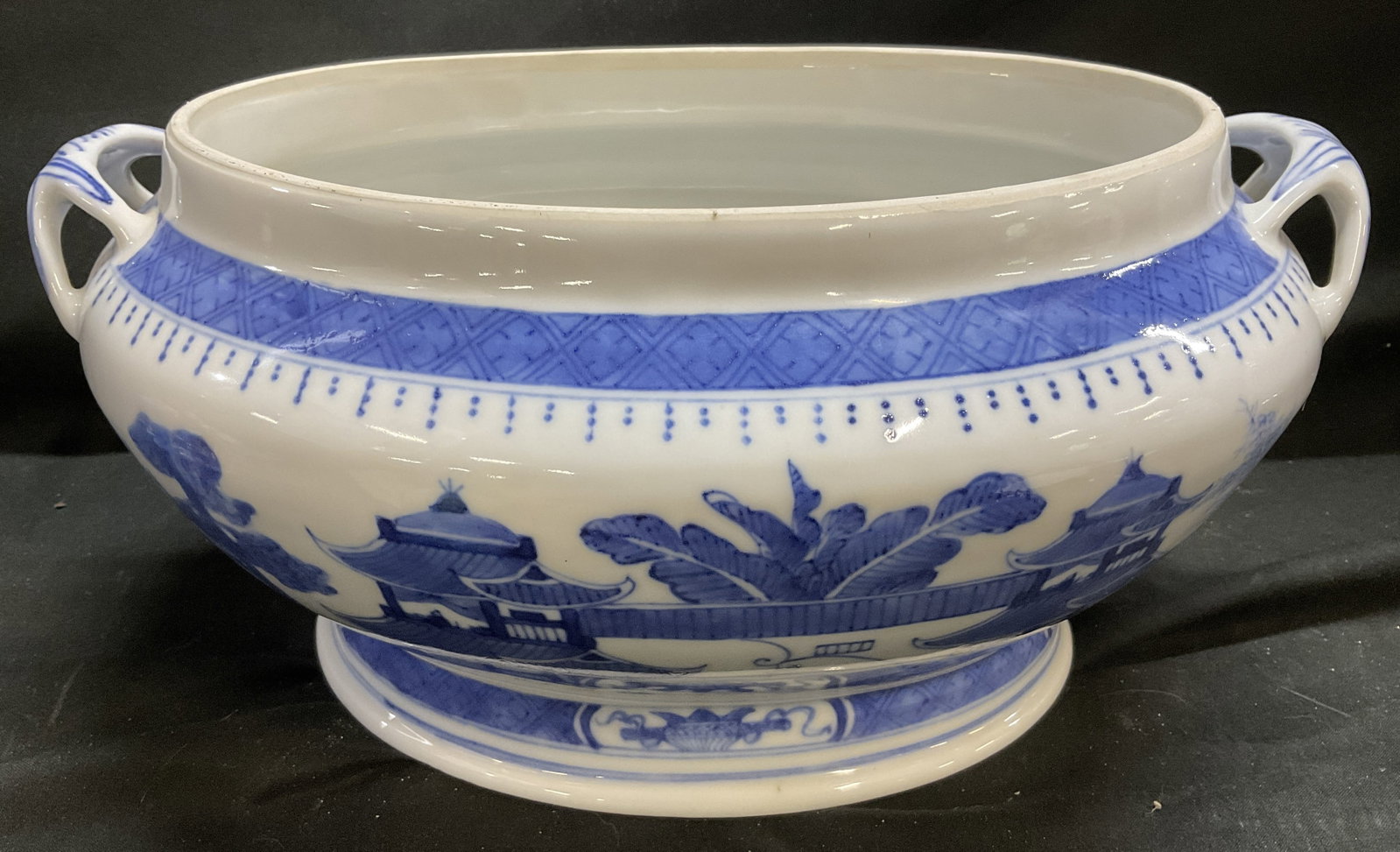 CHINESE Blue & White Porcelain Soup Tureen (1 of 7)