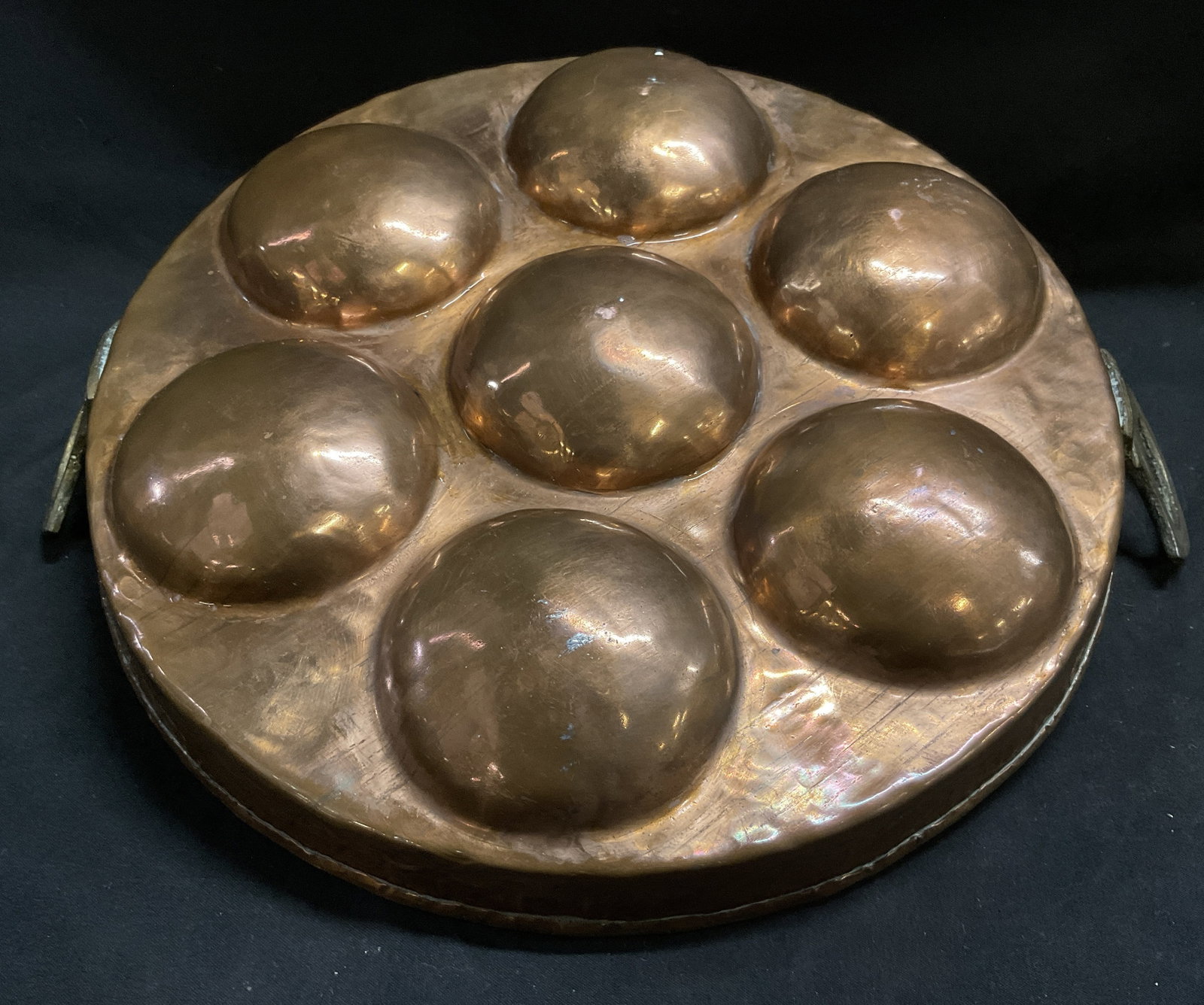 VINTAGE Copper Egg Poacher Pan (1 of 6)