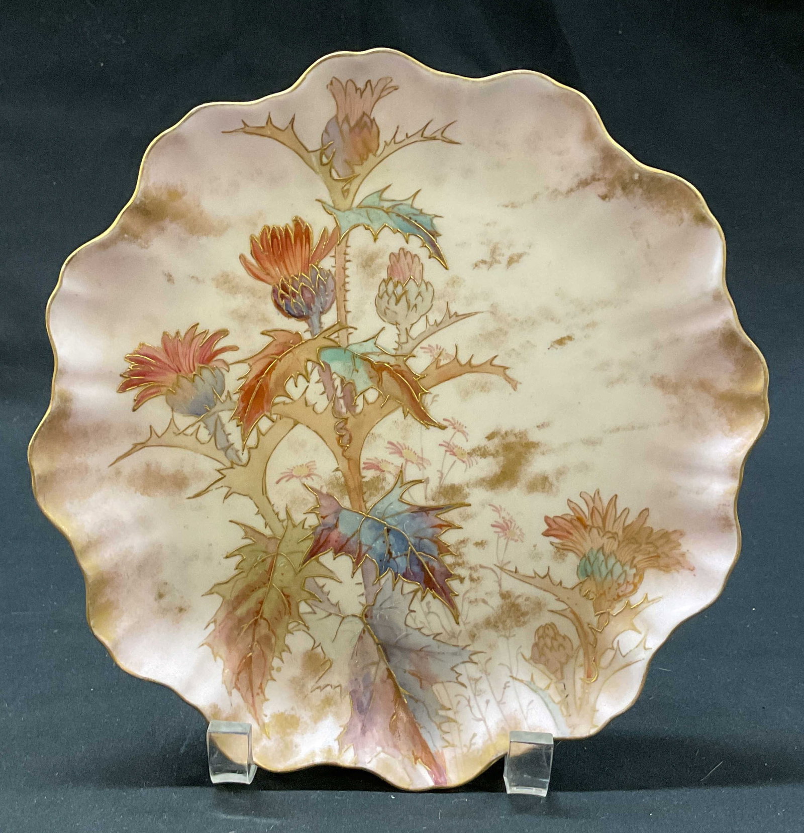 Doulton Burslem Spanish Ware Floral Plate England (1 of 8)