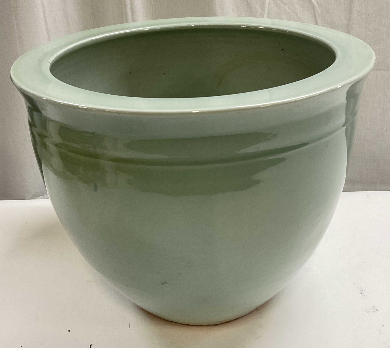 16in Celadon Glazed Ceramic Planter (1 of 6)