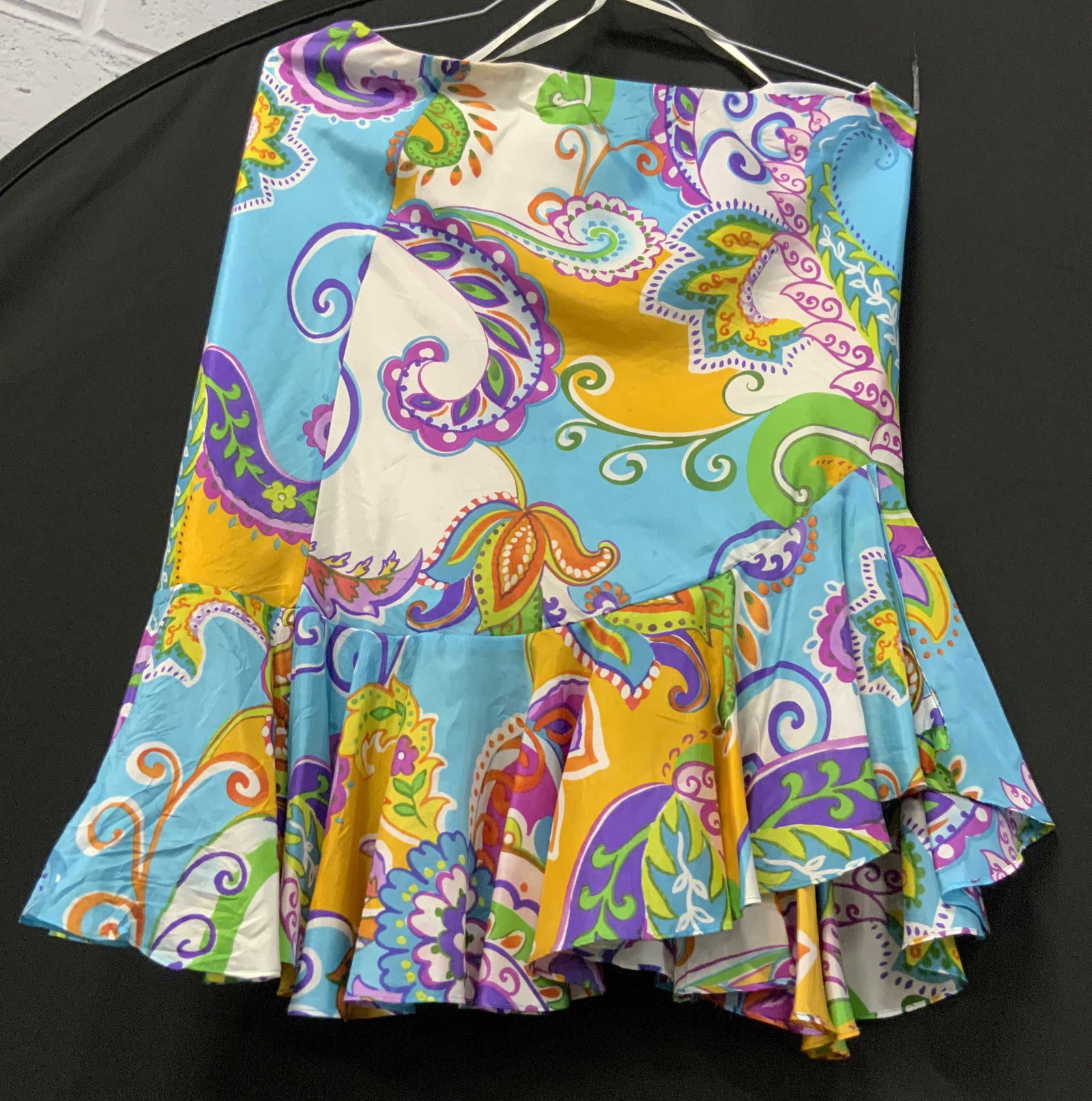 Ralph Lauren Paisley Printed Silk Skirt (1 of 5)