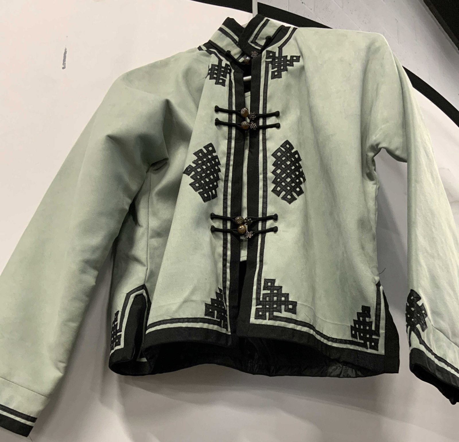 Asian inspired sage green jacket (1 of 6)