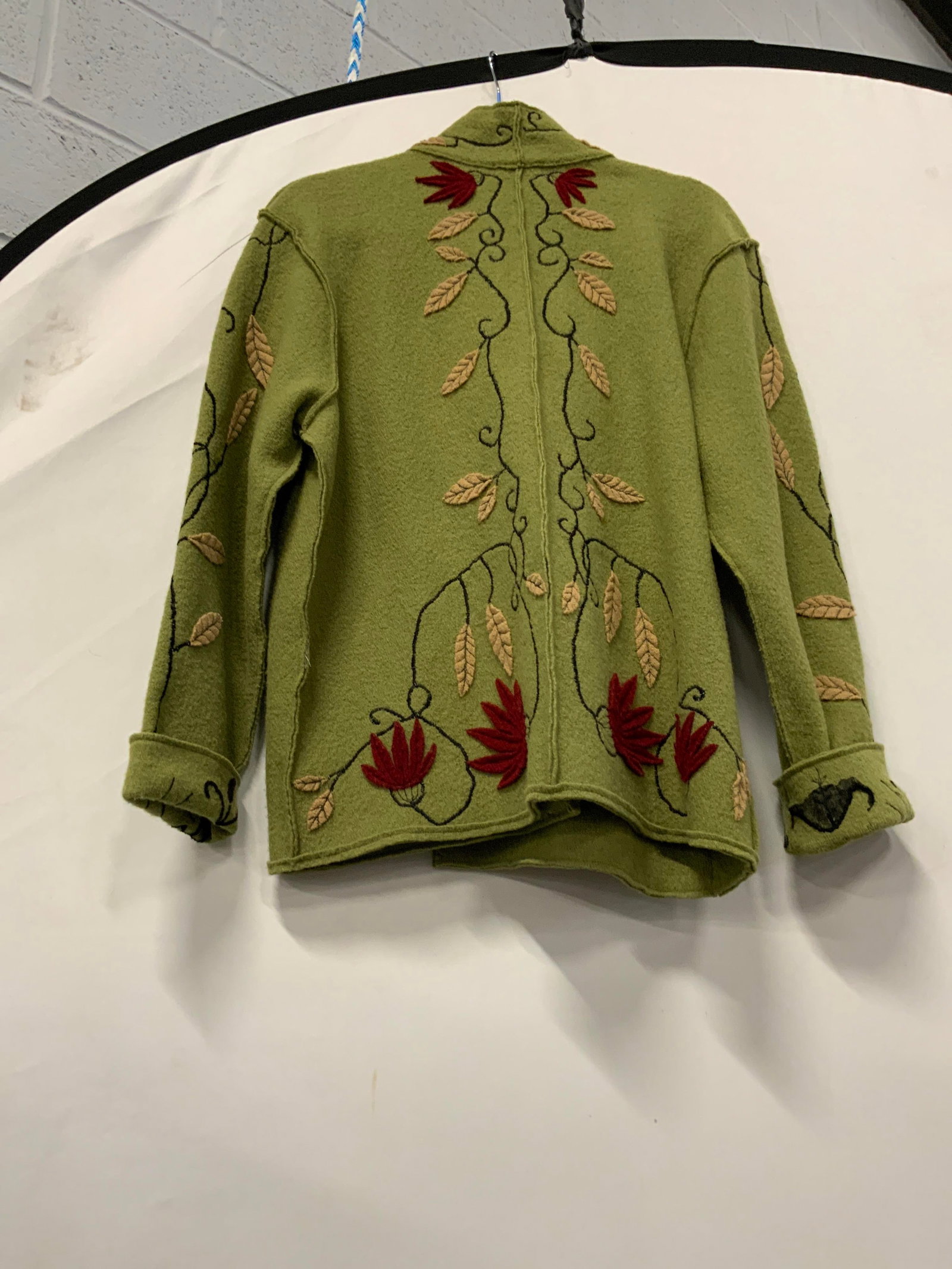 Dick and Jayne Leaf Applique Wool Jacket - 2