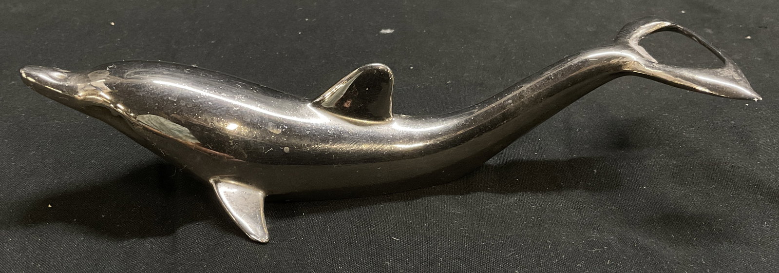VTG Silver-Plated Figural Dolphin Bottle Opener (1 of 6)