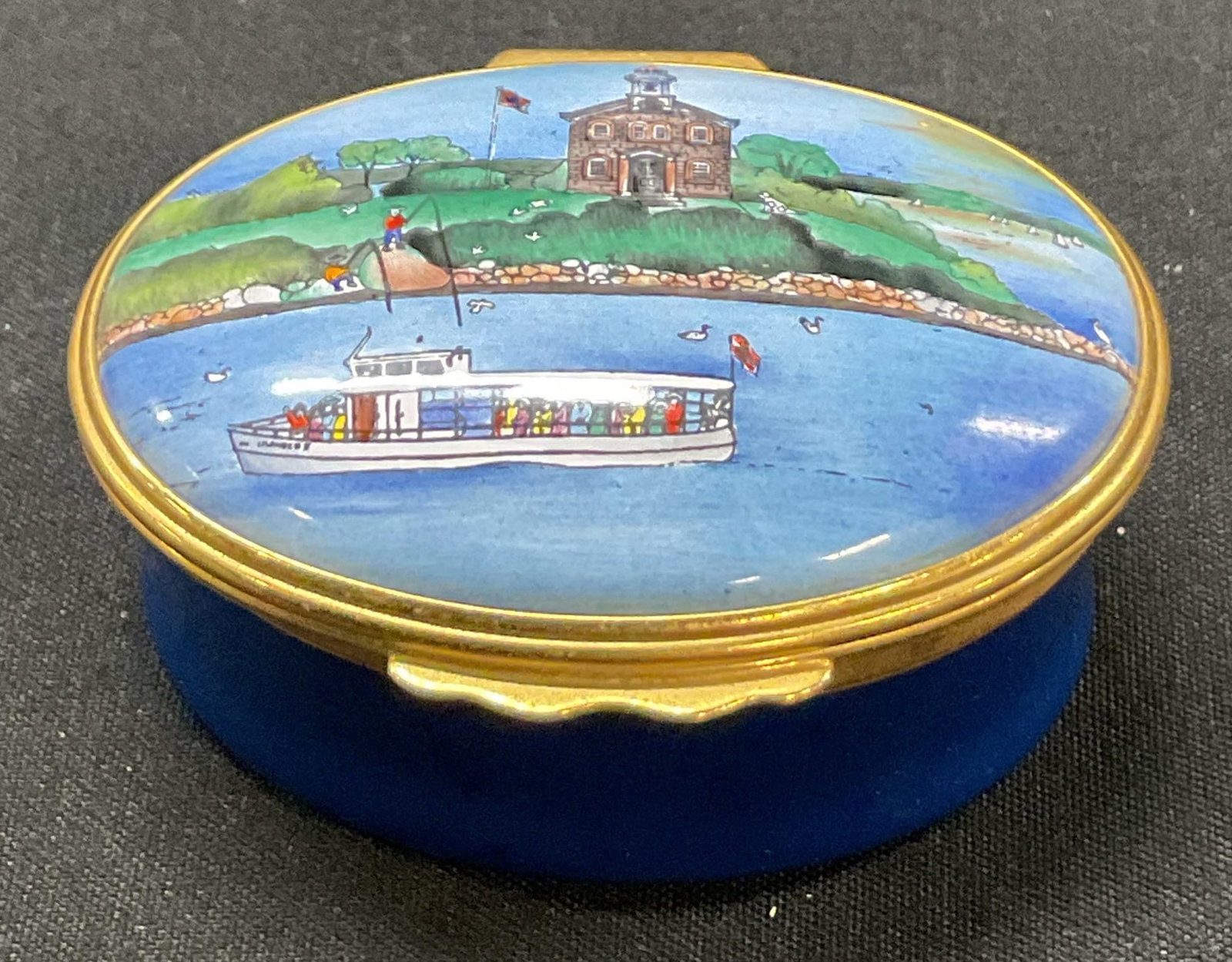 Halcyon Days Enamels Porcelain Trinket Box England (1 of 7)