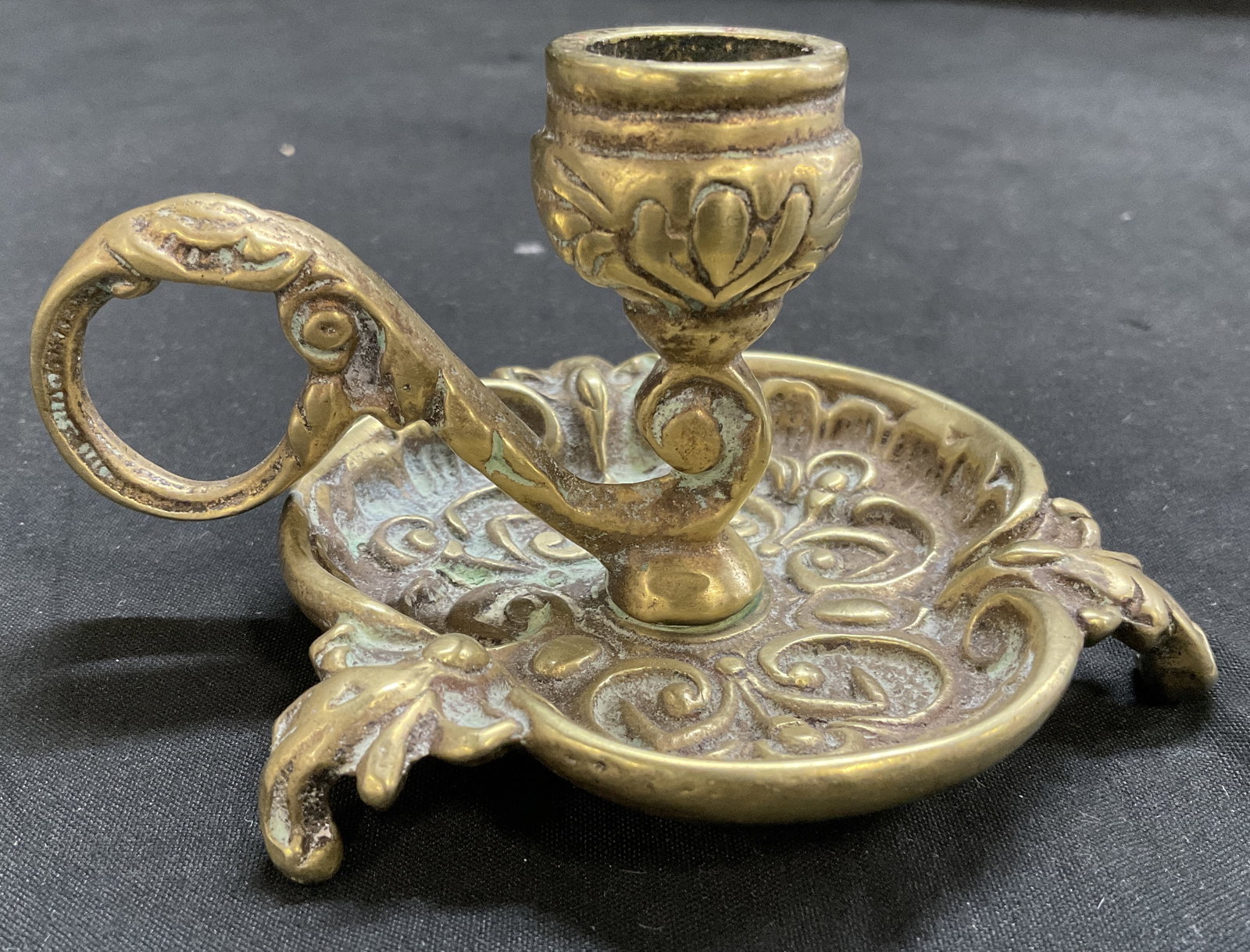 VINTAGE Brass Chamberstick Sty Candle Holder (1 of 6)