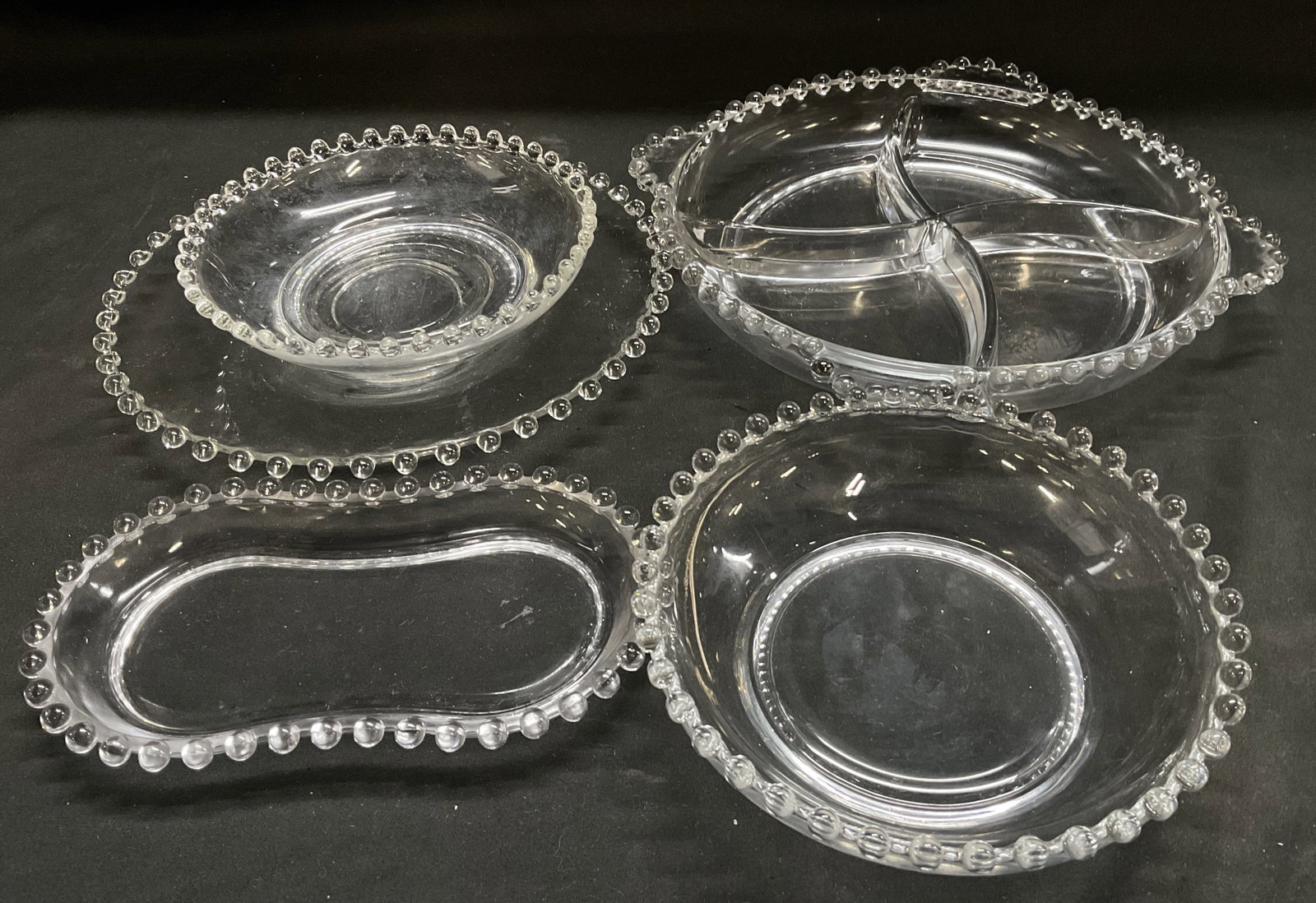 Lt5 VTG Imperial Glass Candlewick Tablewares (1 of 10)